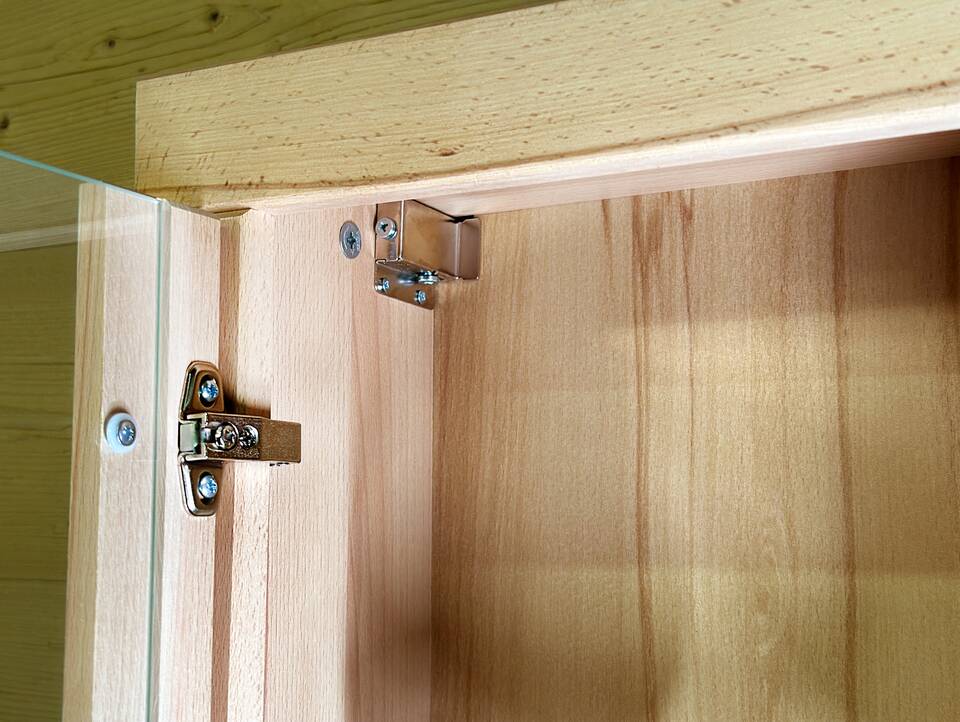 OZEANA Hängeschrank fürs Badezimmer, Material teilmassiv Buche