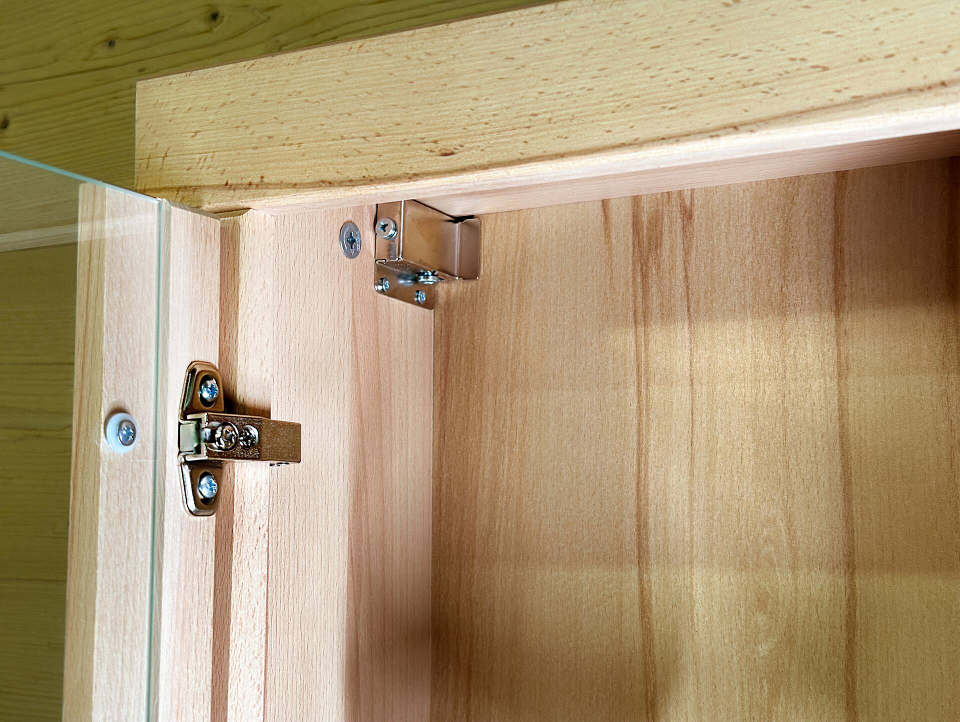 OZEANA Hängeschrank fürs Badezimmer, Material teilmassiv Buche