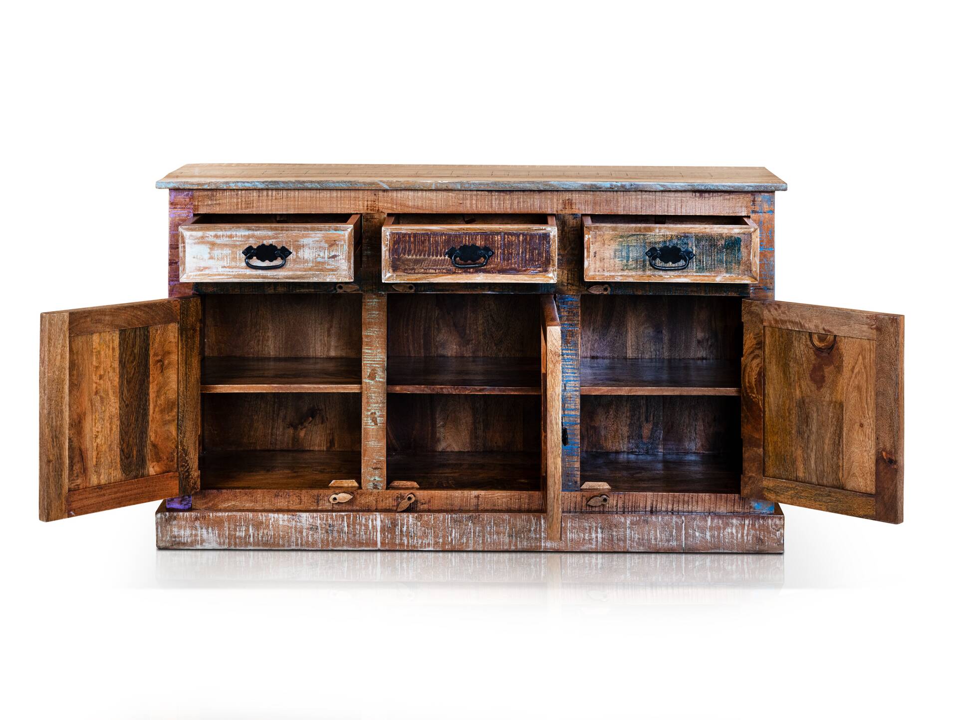 RIVERBOAT Sideboard I aus Altholz, Material Massivholz, Vintage-Optik 