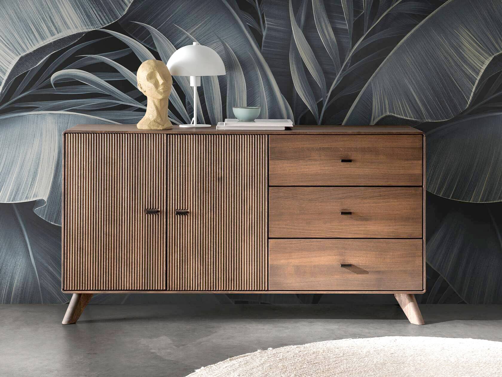 JAKARTA Sideboard I, Material Massivholz, Kernbuche Tabak geölt 