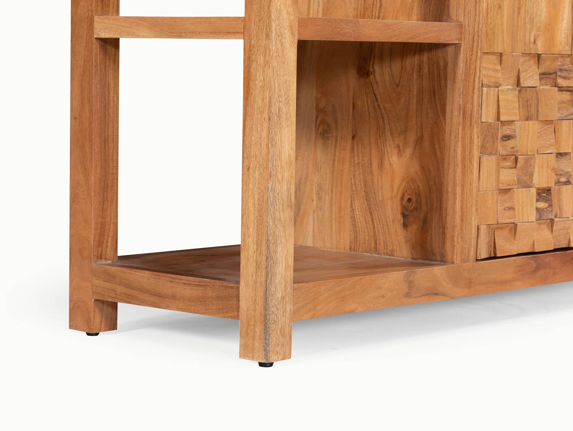 KAIRO Highboard I, Material Massivholz, Akazie massiv honigfarben 