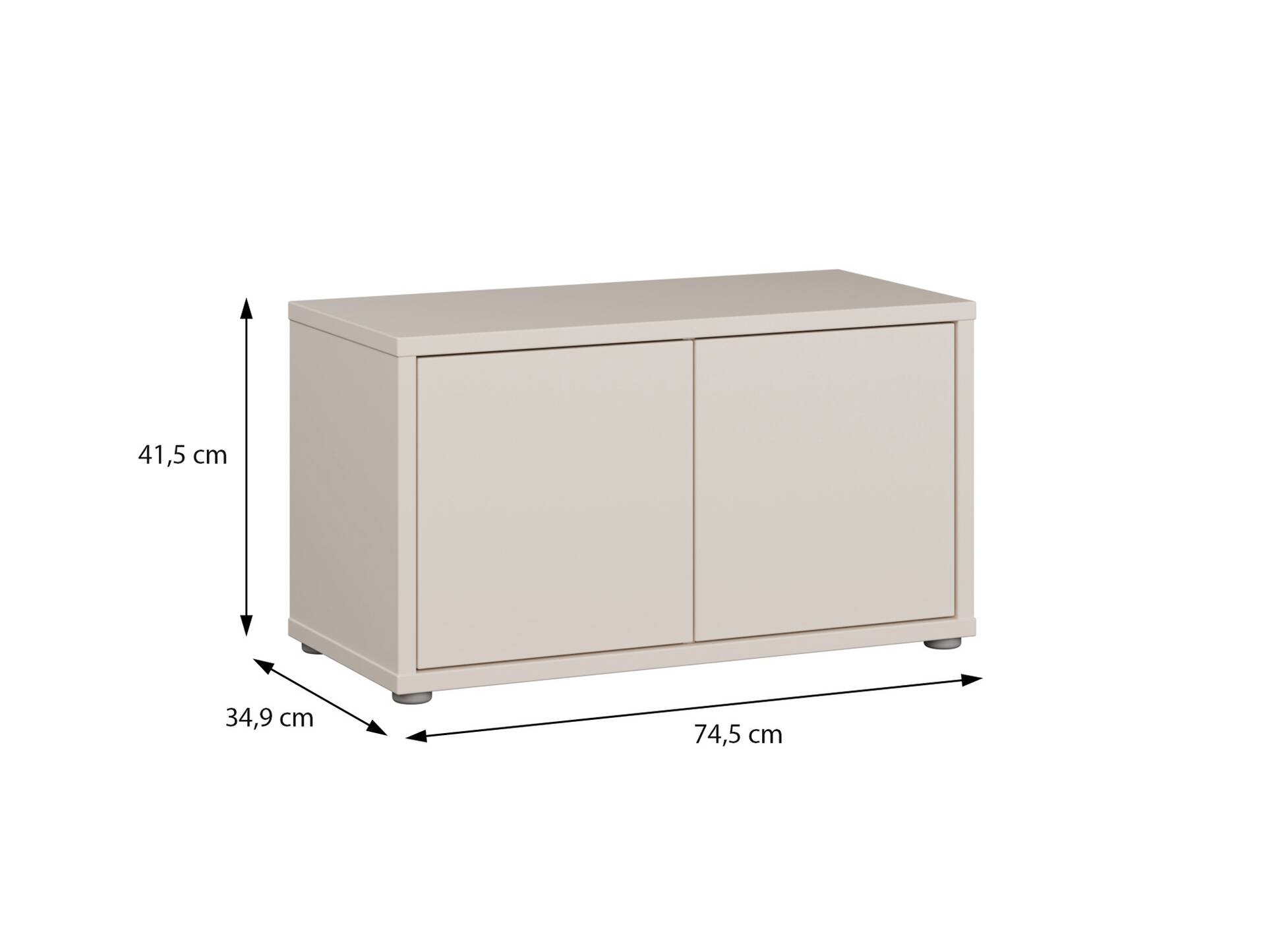 ADIAGO II Garderobenbank, Material Spanplatte, sand 