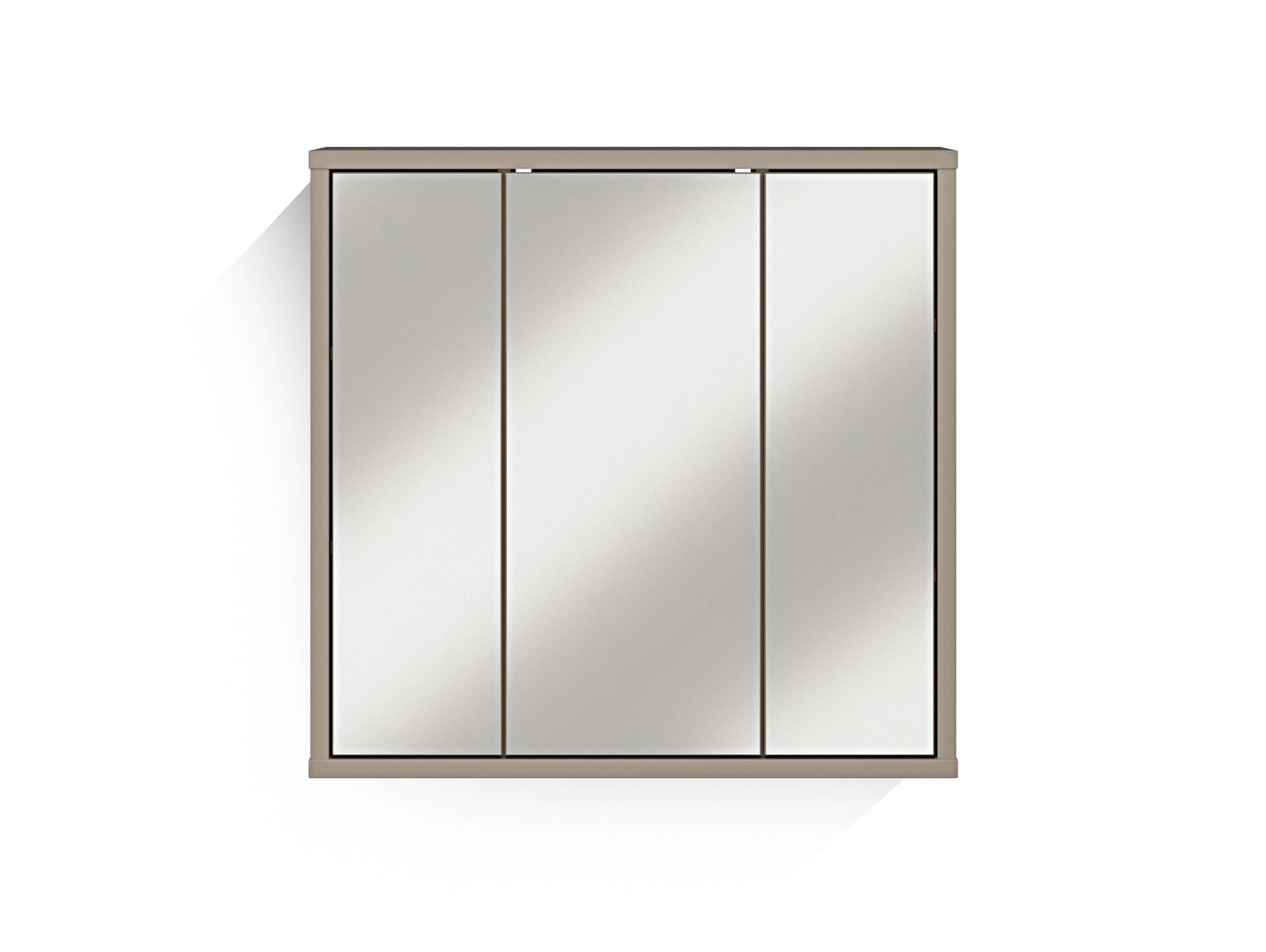 ADIAGO SPA Spiegelschrank, Material Dekorspanplatte, taupe 