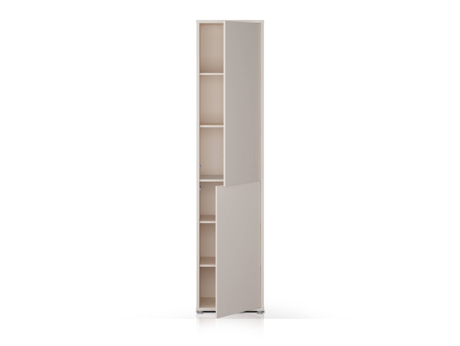 ADIAGO OFFICE Büroschrank schmal, Material Dekorspanplatte, sand 