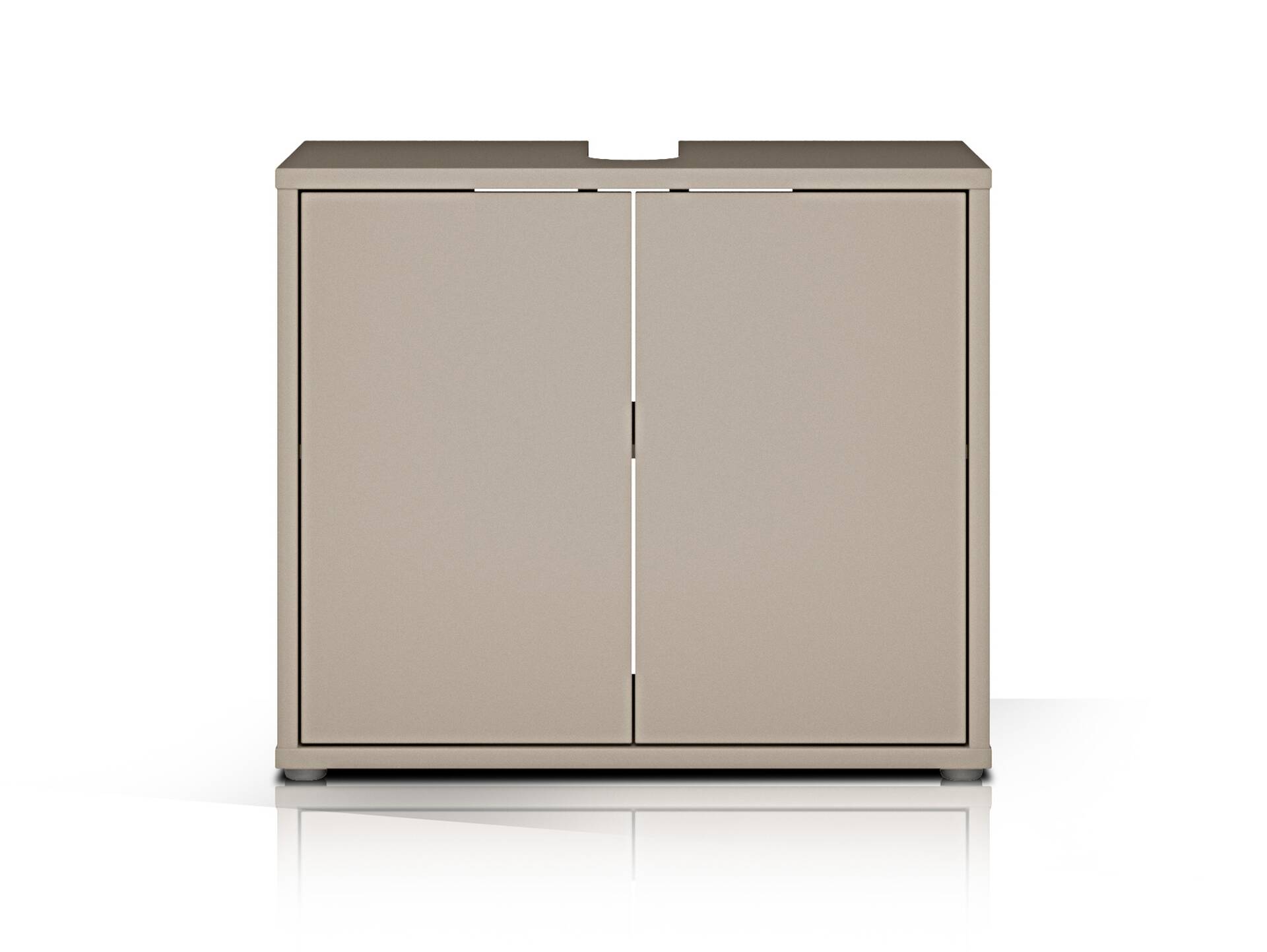 ADIAGO SPA Waschbeckenunterschrank, Material Dekorspanplatte, taupe 