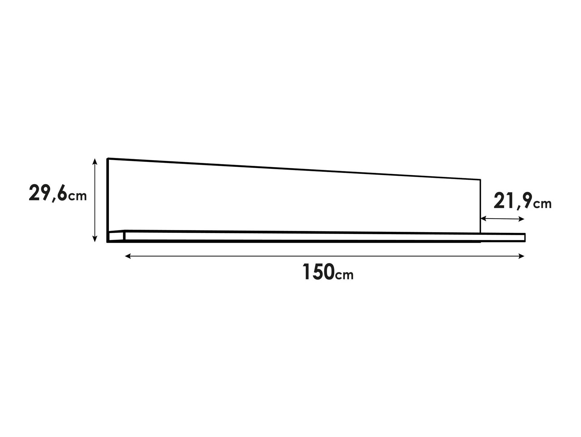 SOTICO Wandboard, Material Dekorspanplatte, eichefarbig 