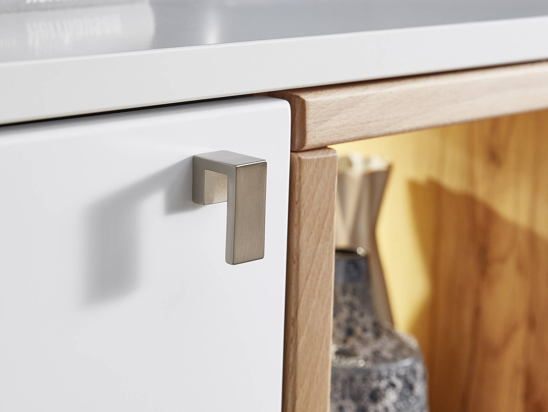 SEVINO Hängeelement I, Material MDF, weiss/wildbuchefarbig 