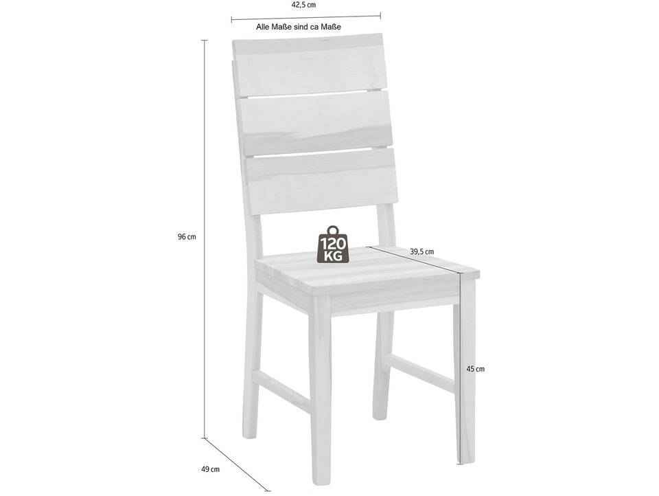 RINA Esstischstuhl, Material Massivholz, Eiche 