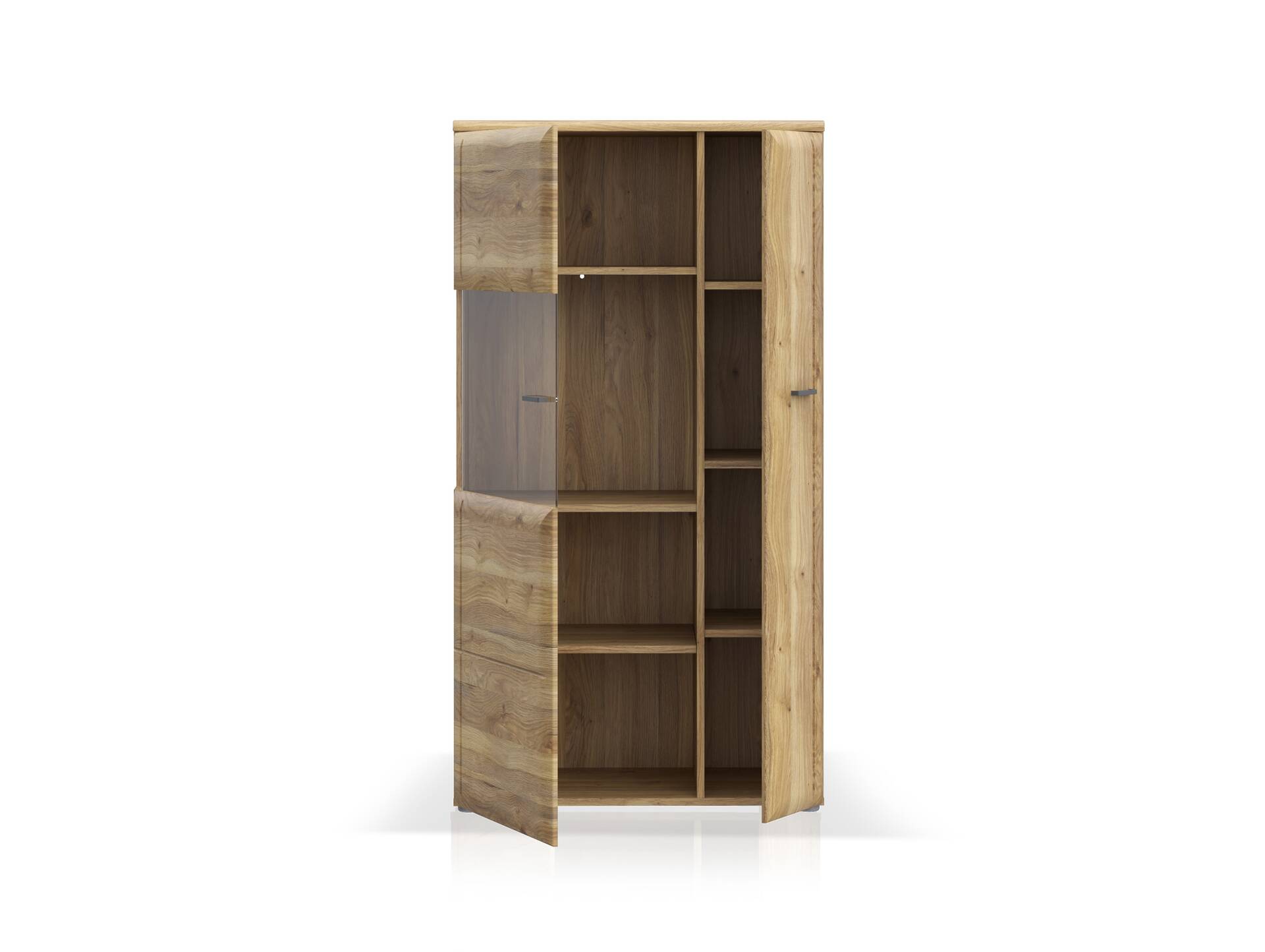 AURELIO Vitrine L, Material Dekorspanplatte, Mauvella Eiche Nachbildung 