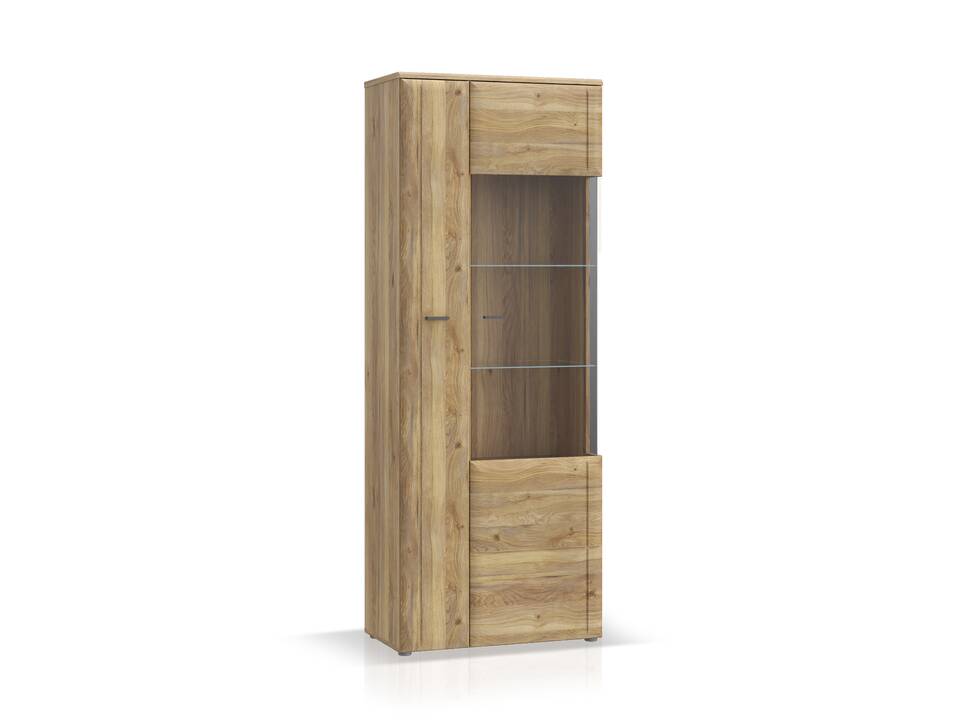 AURELIO Vitrine R, Material Dekorspanplatte, Mauvella Eiche Nachbildung 