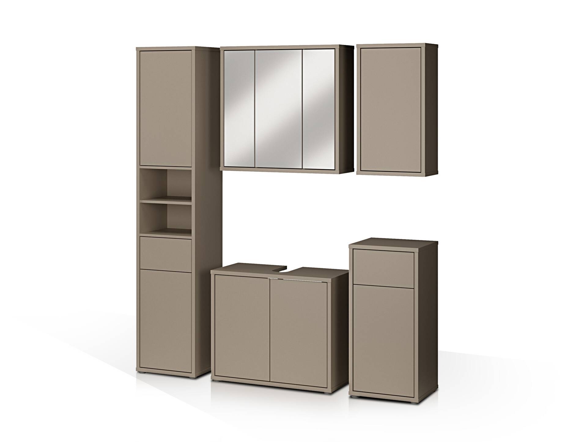ADIAGO SPA Badezimmerset, Material Dekorspanplatte, taupe 