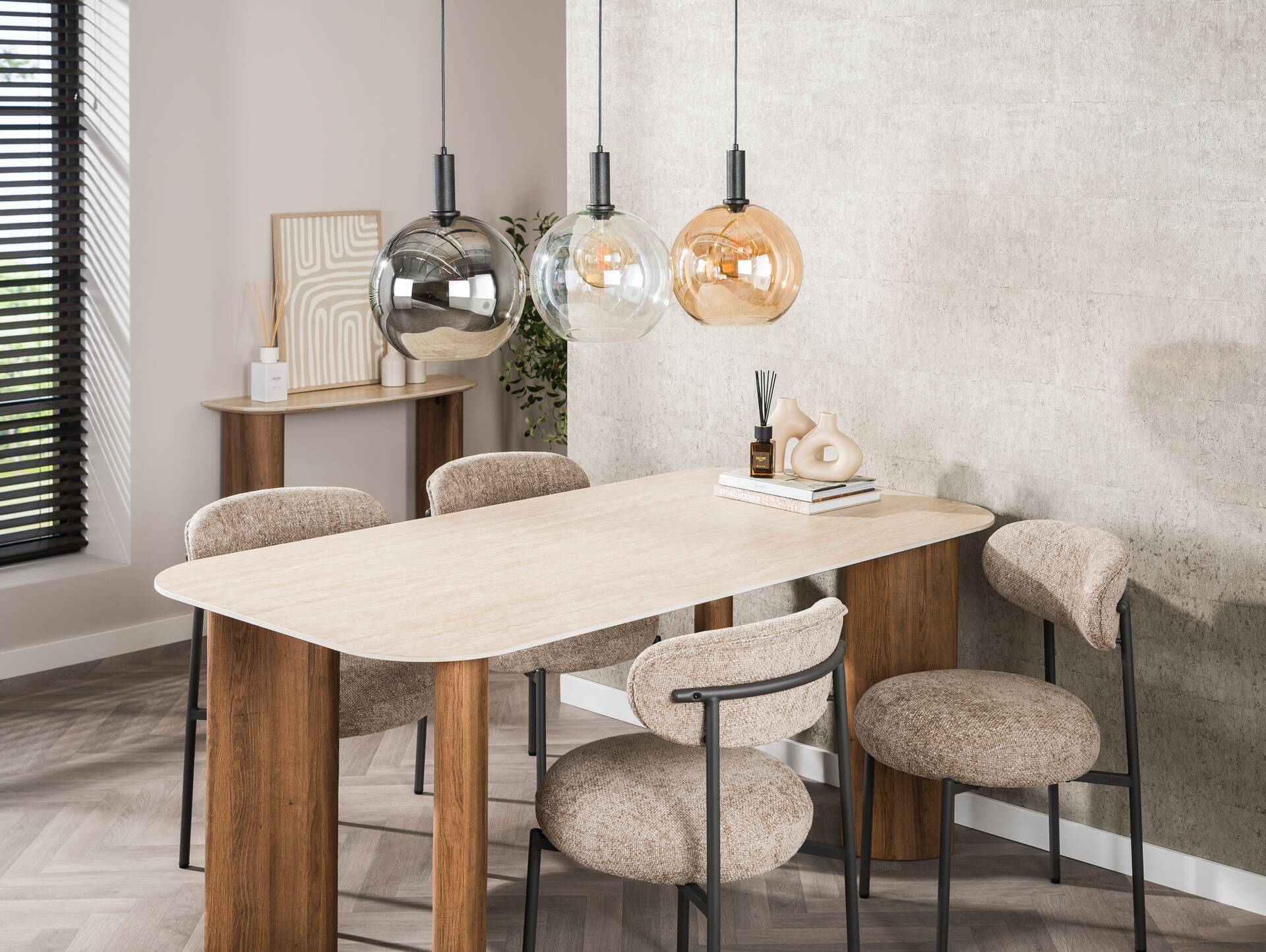 JONNA Pendelleuchte, 3-flammig, Material Metall, dreifarbig 