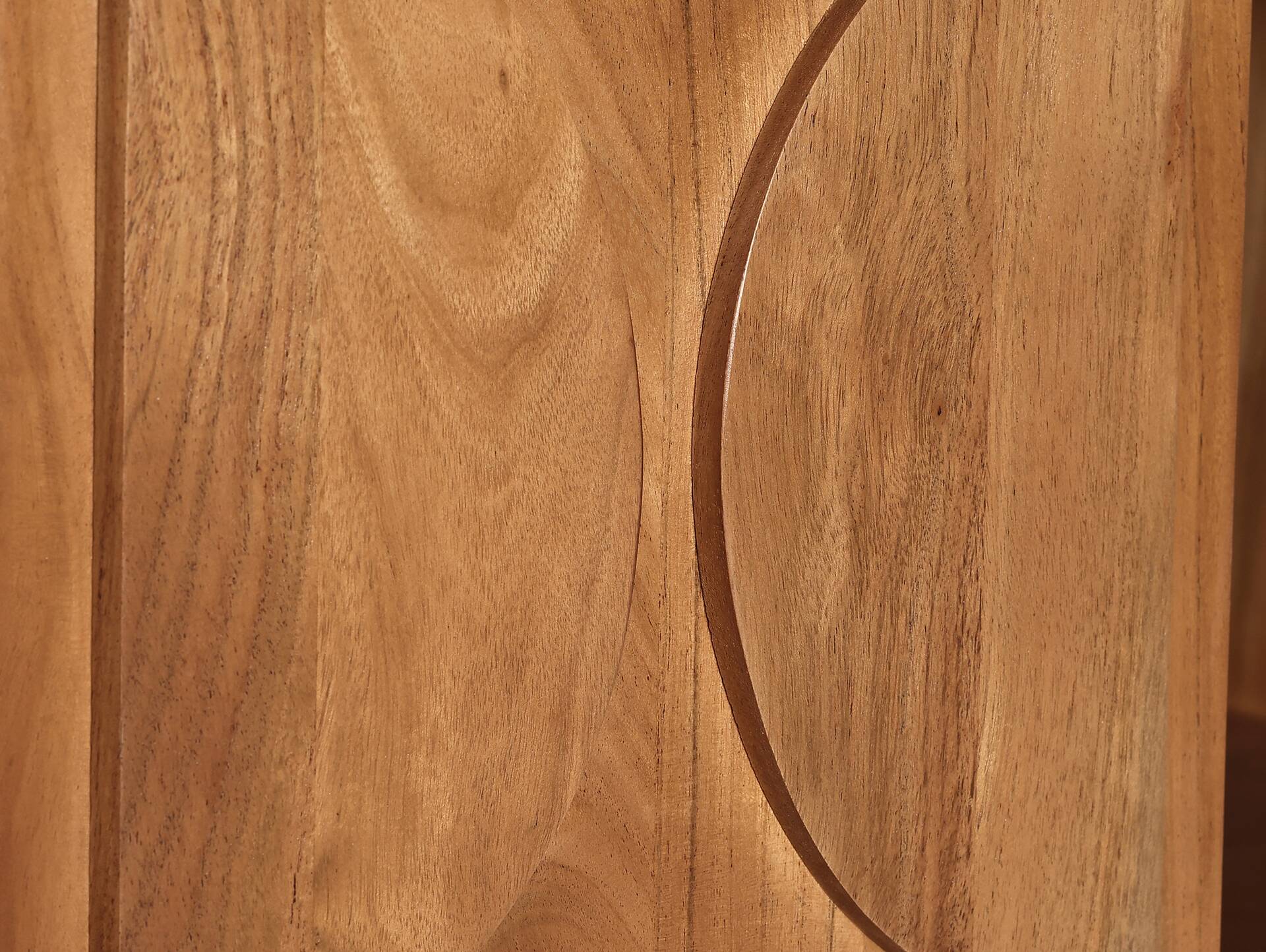 CATANDO Couchtisch, Material Massivholz, Akazie honigfarben 