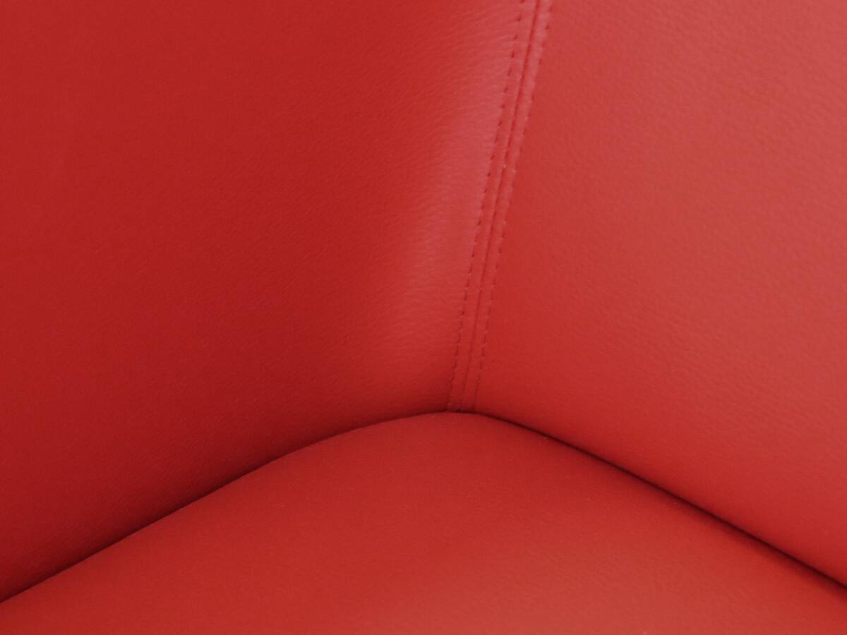 CHICAGO 3-Sitzer Sofa, Material Kunstleder rot