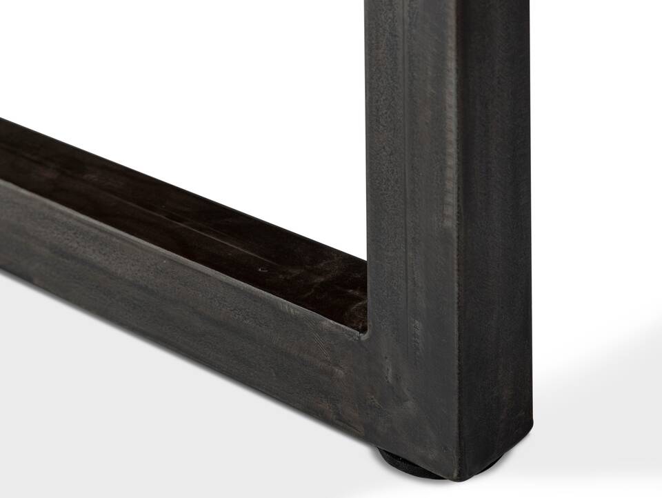 GERA Couchtisch, Material Massivholz/Metall, Akazie lackiert 