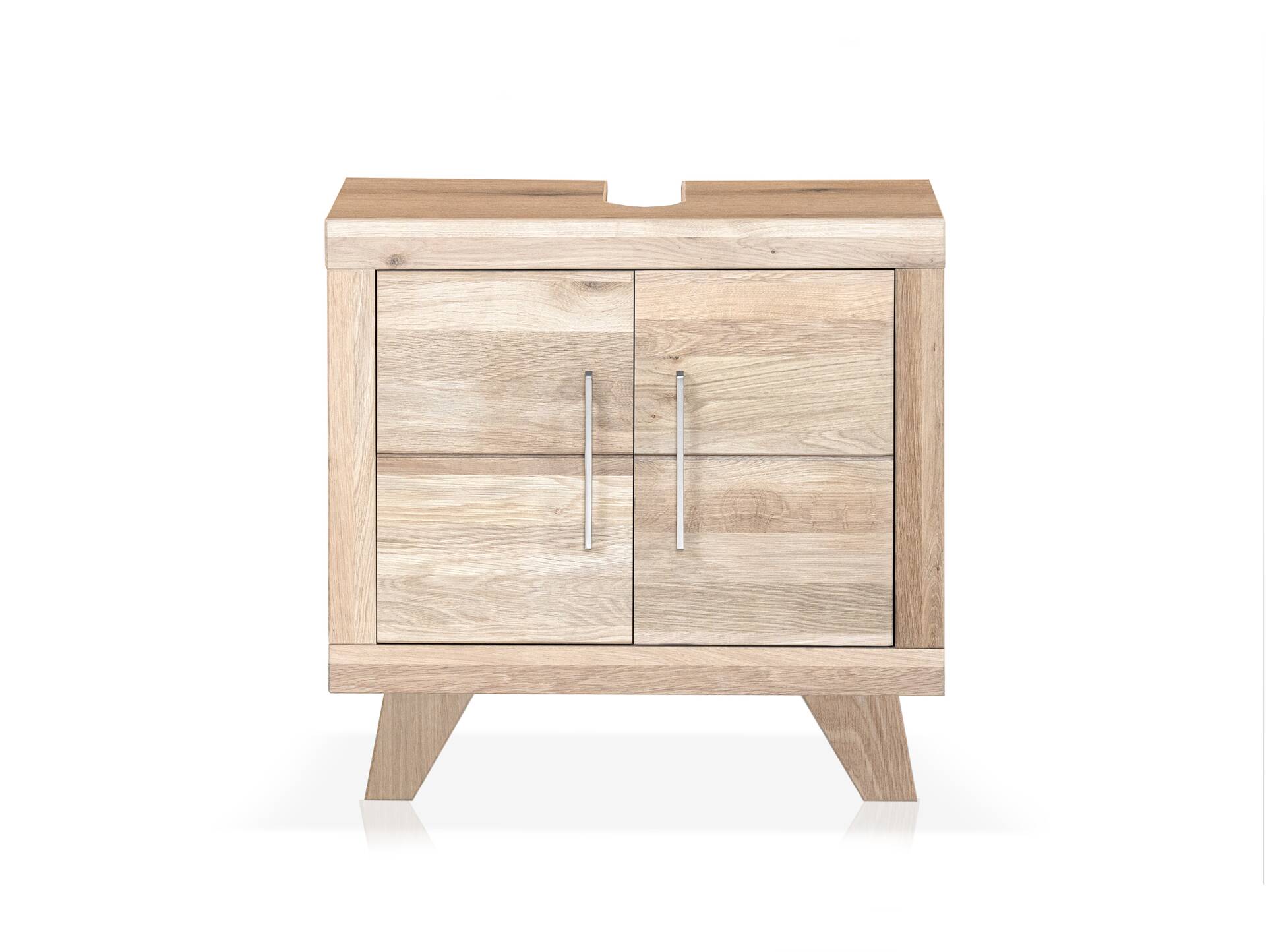 OZEANA Waschbeckenunterschrank II, Material teilmassiv Eiche
