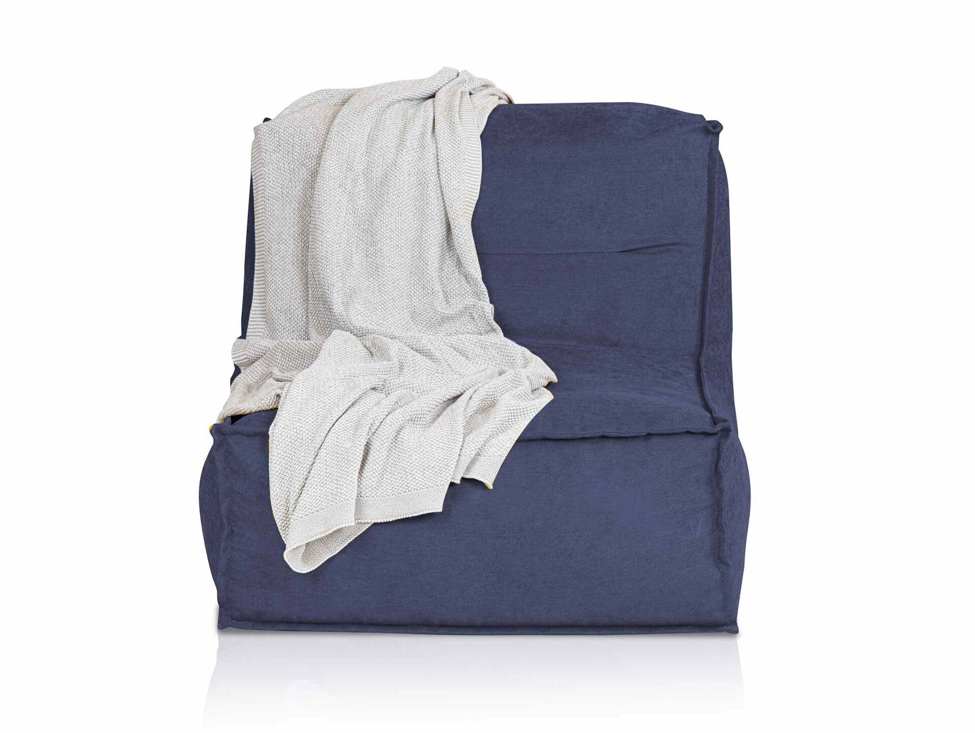 COZY Sitzsack, Material Stoffbezug Dunkelblau