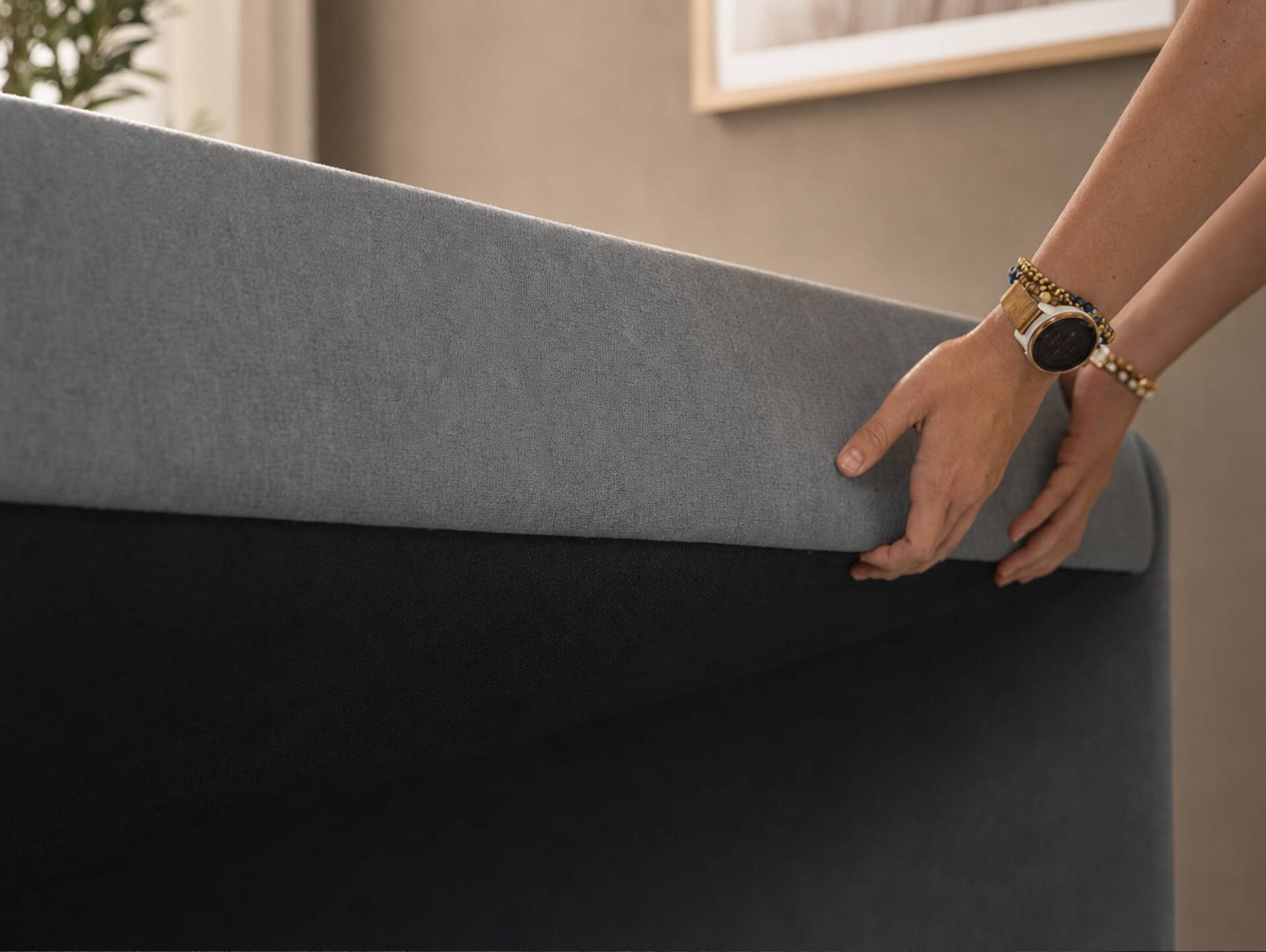 AMELY Sofabett/Schlafsofa, Material Stoff 90 cm