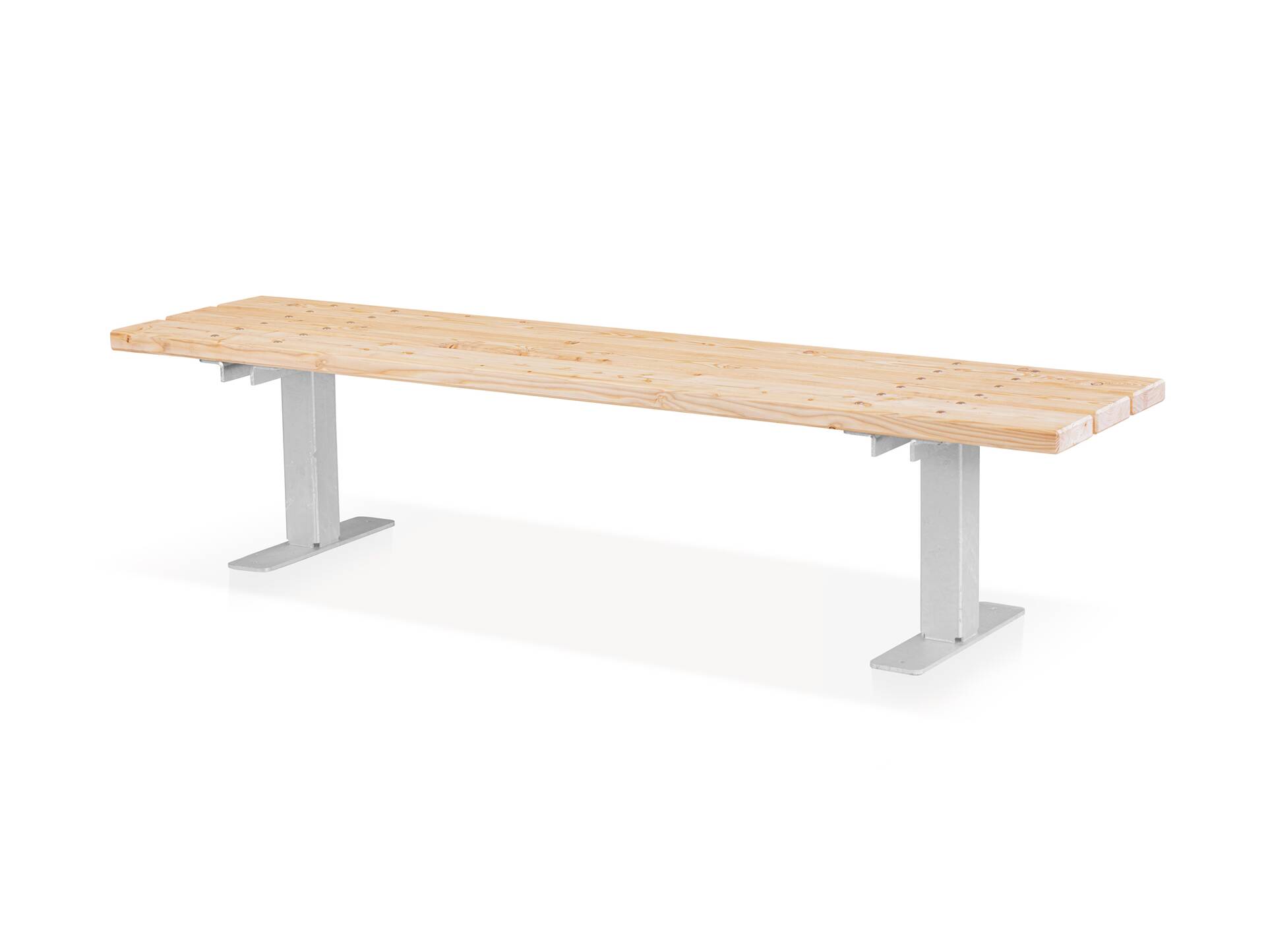 2er Set Gartenbank-Gestelle T, Material Stahl verzinkt, schraubbar 