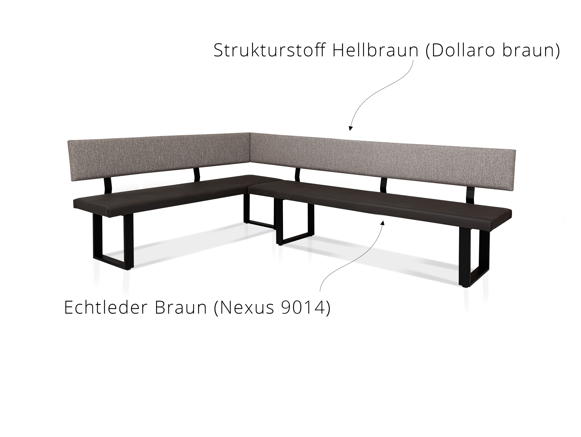ARIMO Eckbank nach Maß, Material Massivholz 