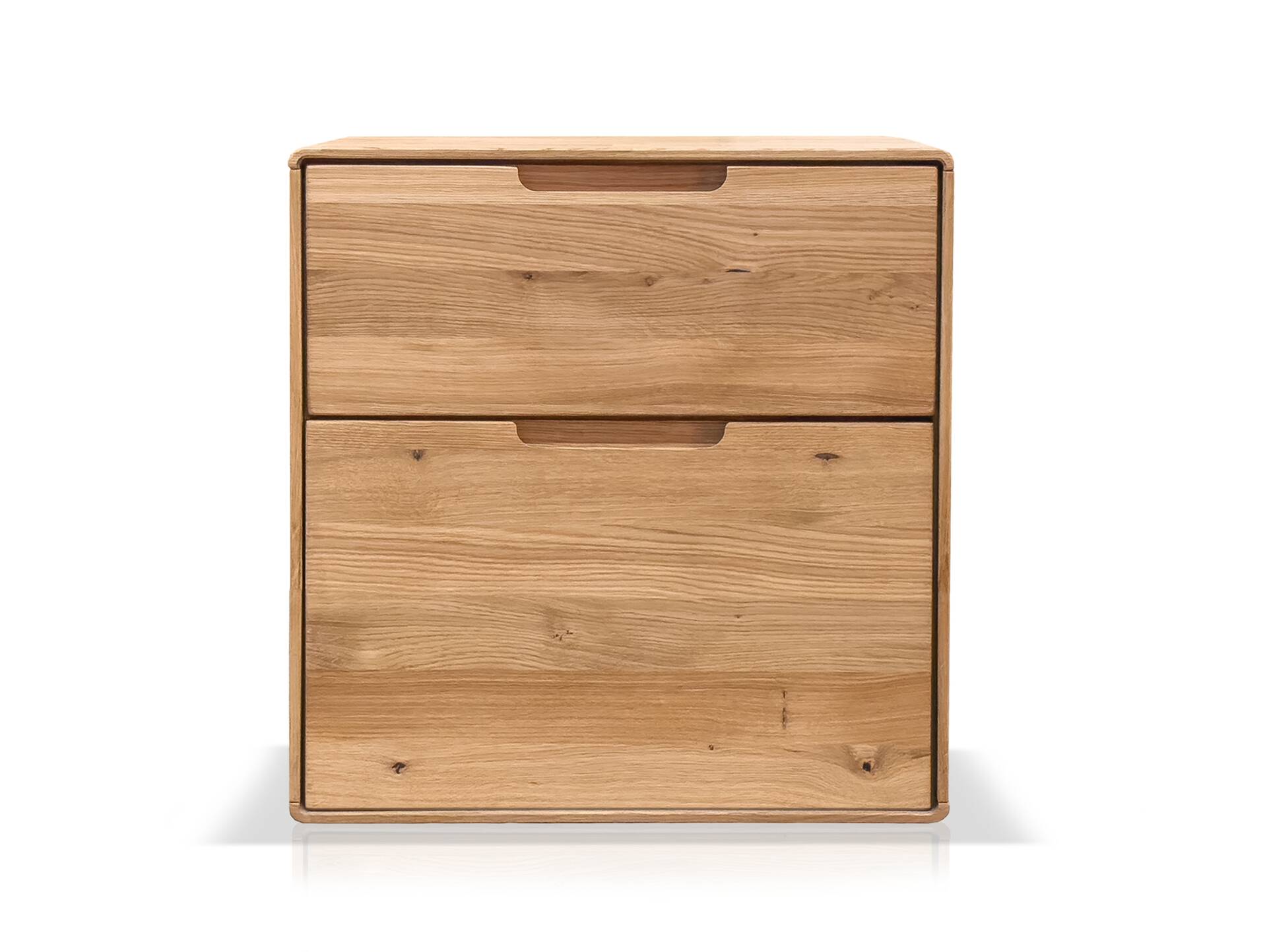 ANDINO Nachtkommode II, Material Massivholz, Wildeiche geölt 