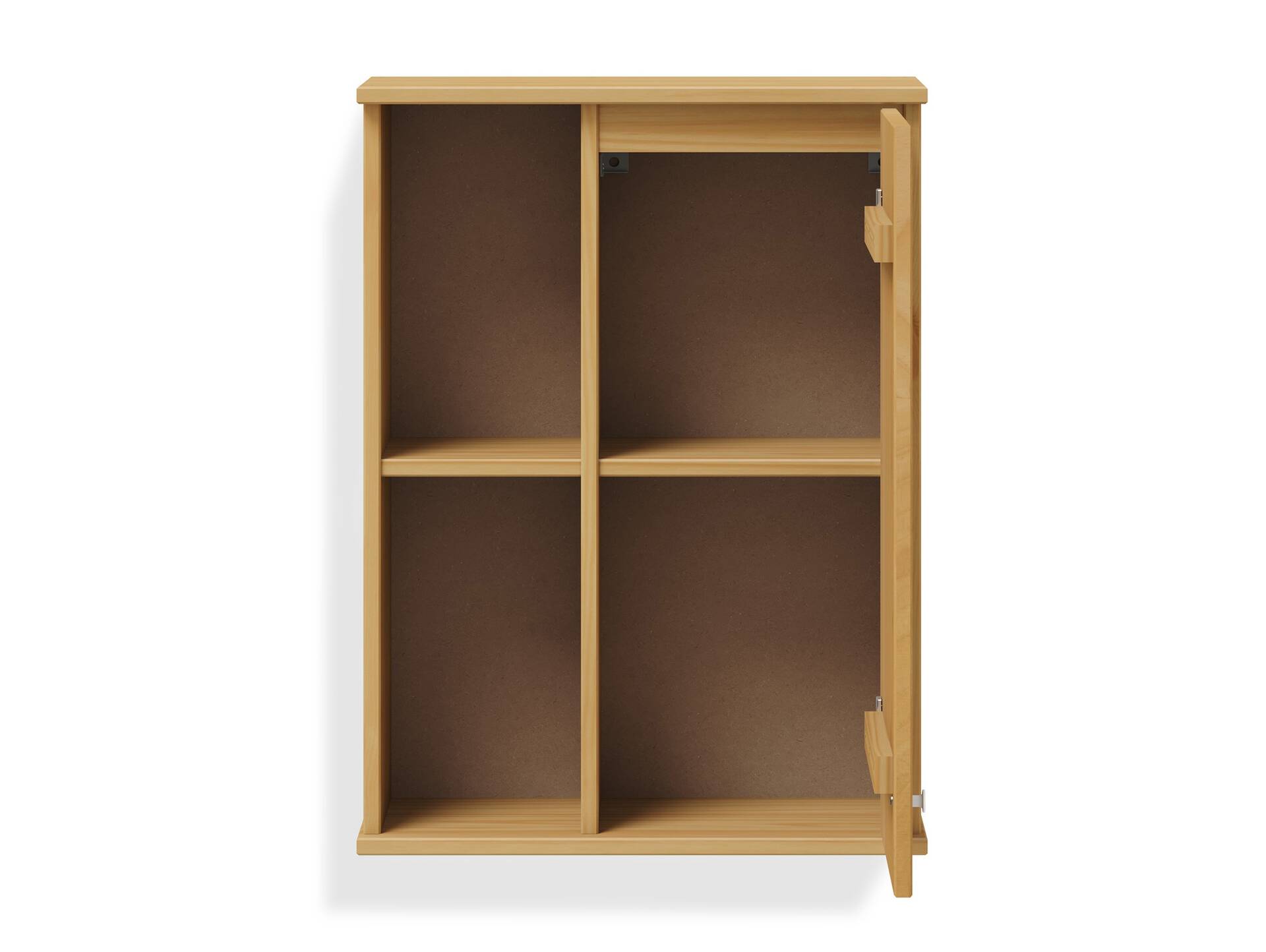 AYKO Hängeelement fürs Badezimmer, Material Massivholz, Kiefer eichefarbig lackiert 