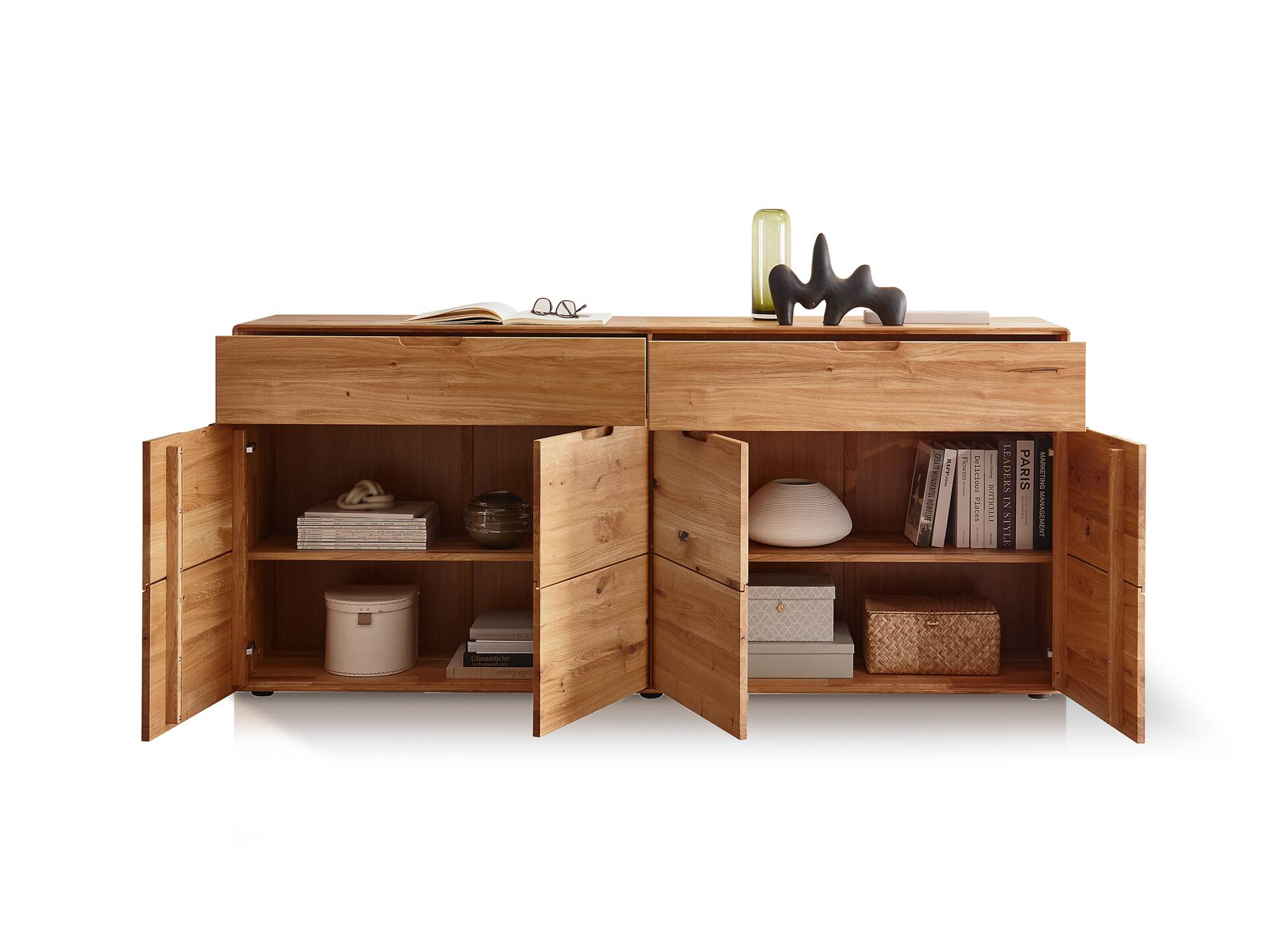 ANDINO Kommode VI, Material Massivholz, Wildeiche geölt 