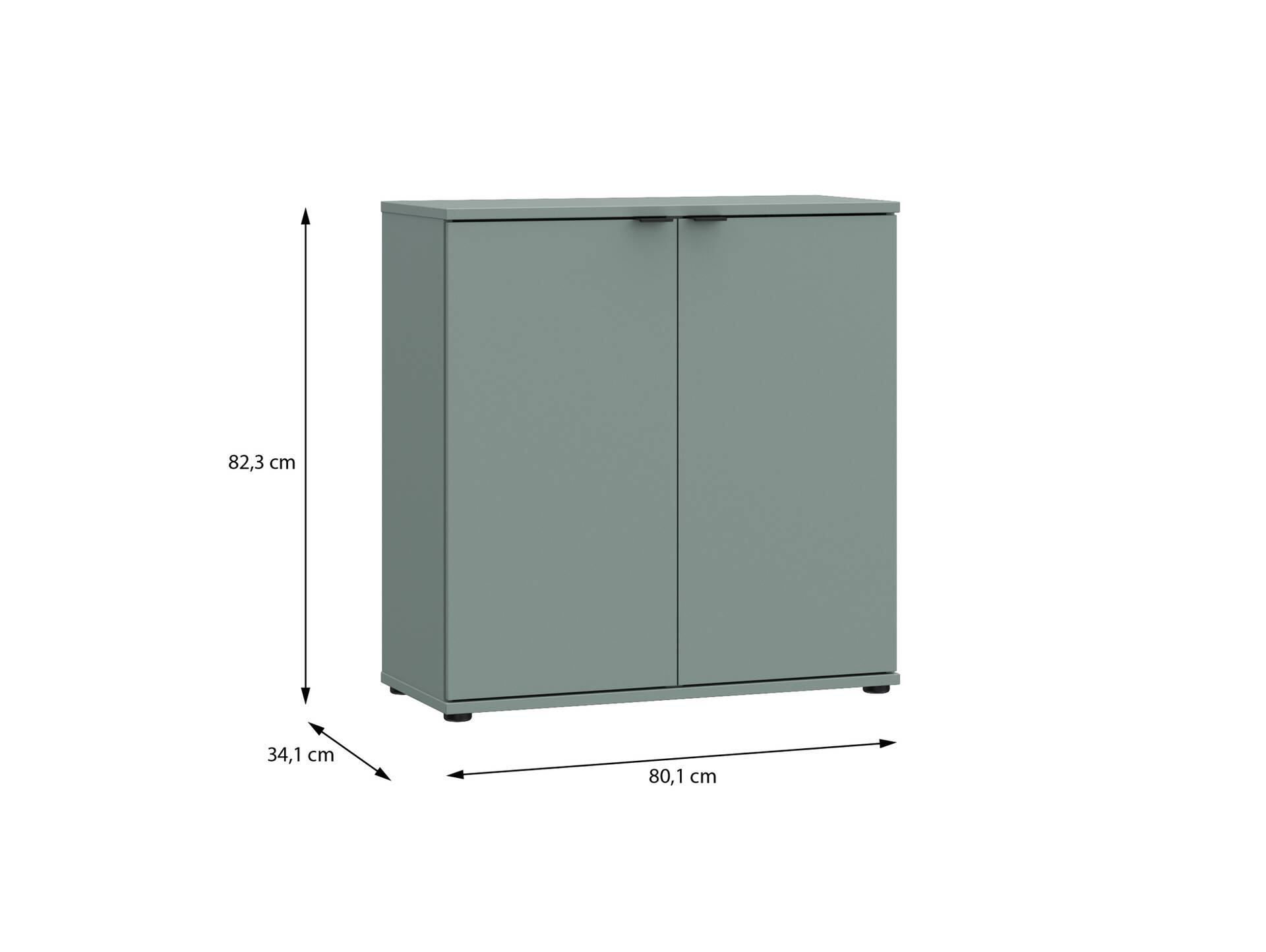 GINNY Kommode I, Material Spanplatte Salbei