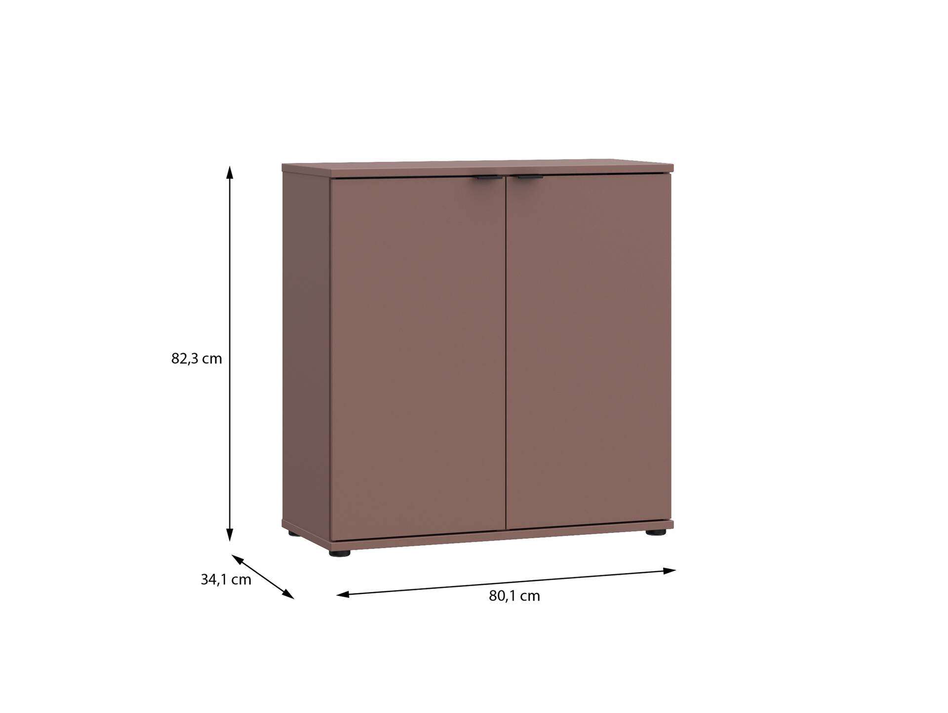 GINNY Kommode I, Material Spanplatte Terracotta