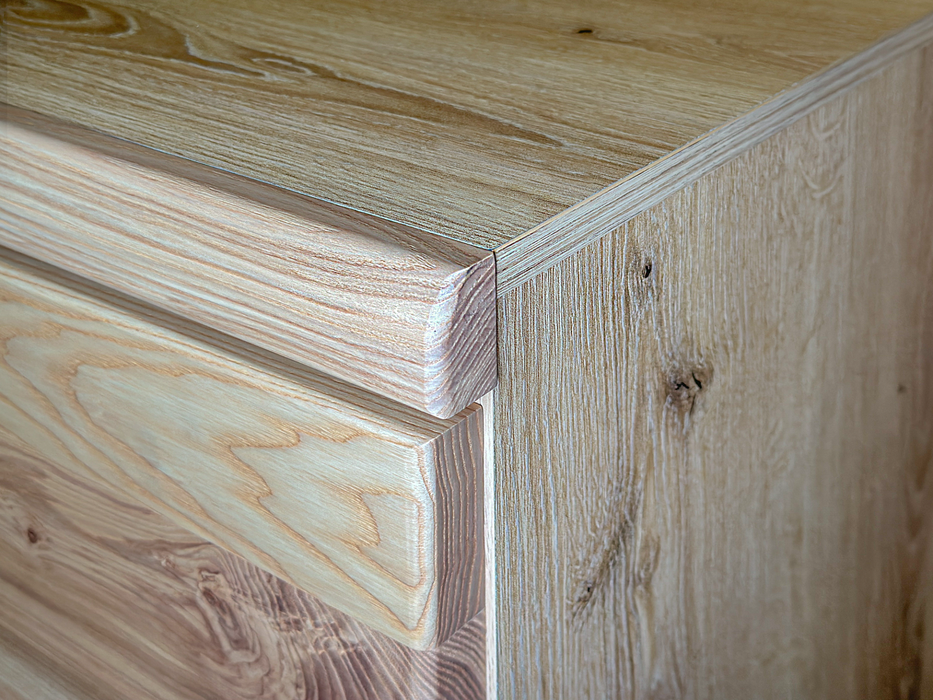 SAN MARINO Büroschrank V, Material Teilmassiv, Altesche gebürstet / Artisan eichefarbig 