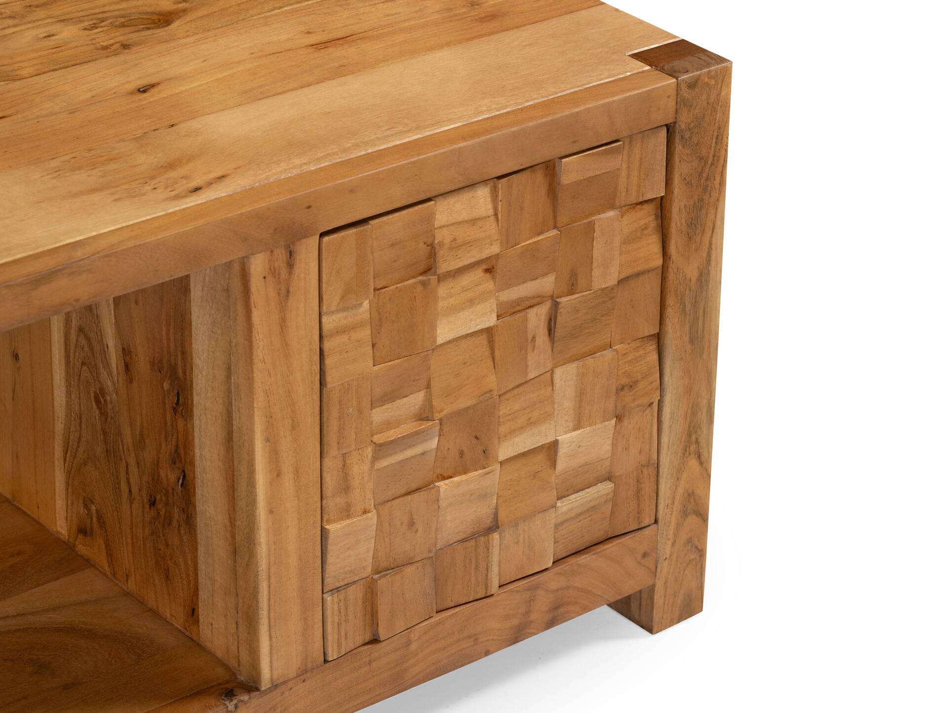 KAIRO Couchtisch, Material Massivholz, Akazie massiv honigfarbig 