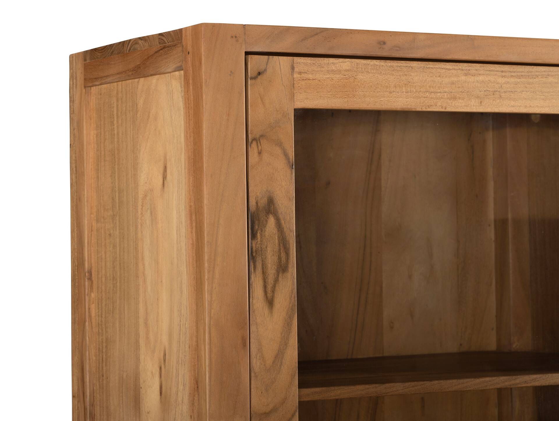 KAIRO Vitrine, Material Massivholz, Akazie massiv honigfarben 