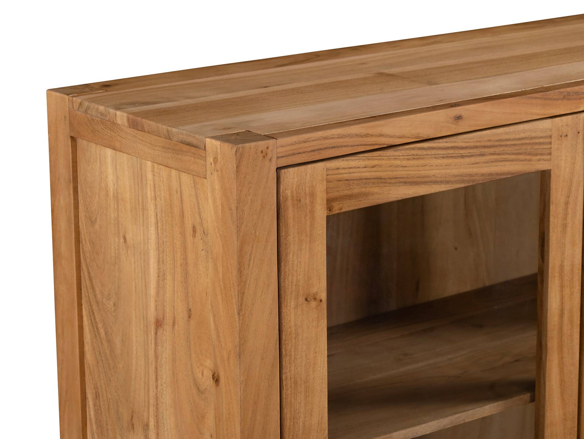 KAIRO Highboard II, Material Massivholz, Akazie massiv honigfarben 