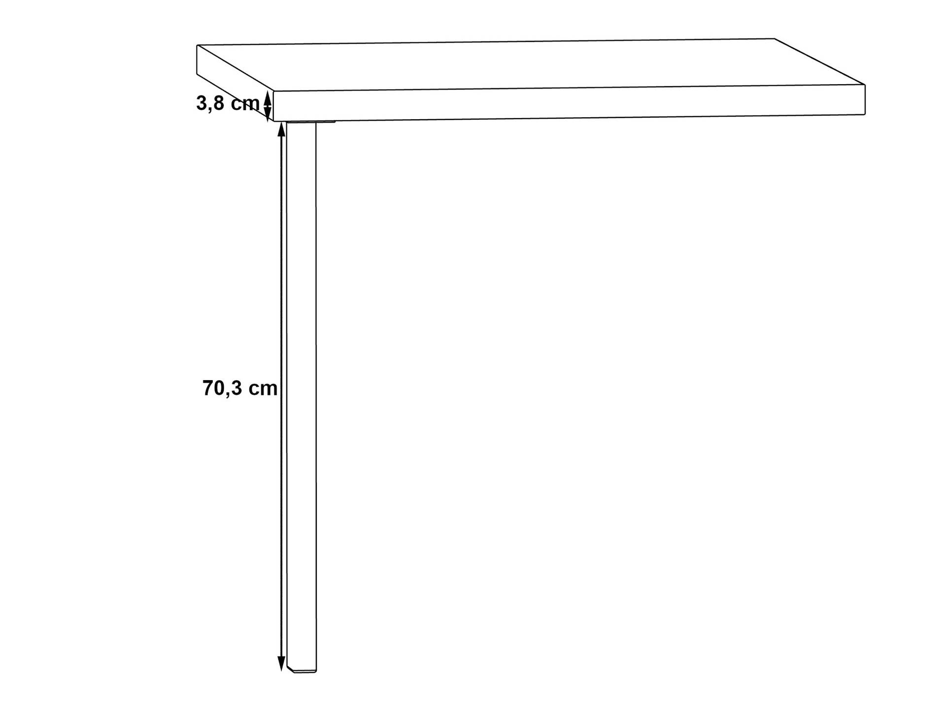 KALINA Verkettungsplatte, Material Dekorspanplatte, weiss/grau 