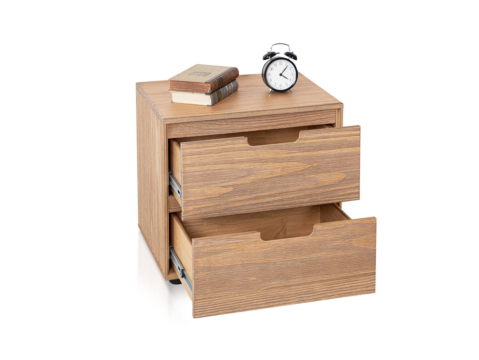 NESTRA Nachtkommode, Material Massivholz, Kiefer eichefarbig 