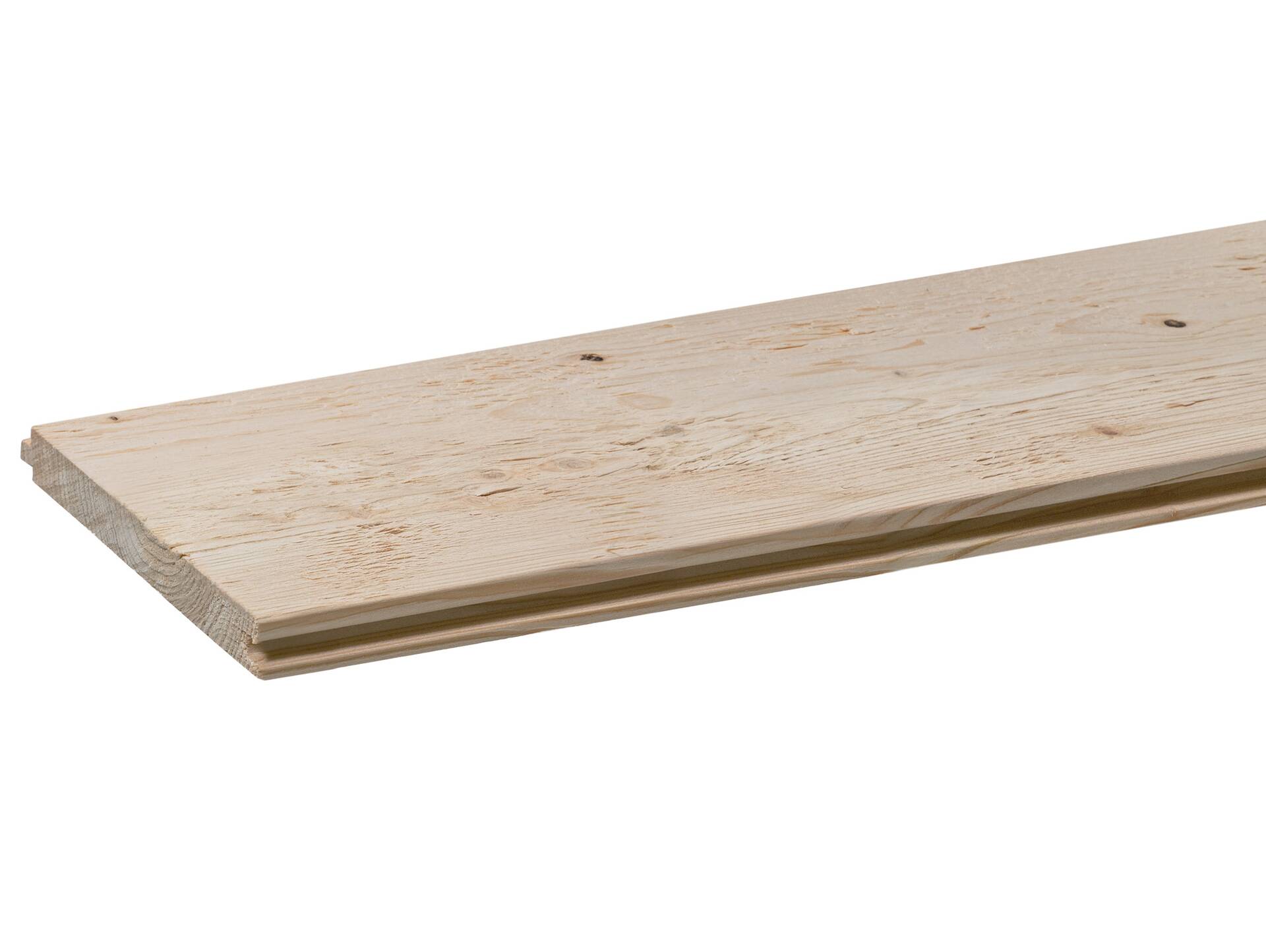 Nut- und Federbretter, Fichte gehackt/gebürstet, Material Massivholz, verschiedene Längen erhältlich Natur | 24 mm | 4 Meter | 5 m²