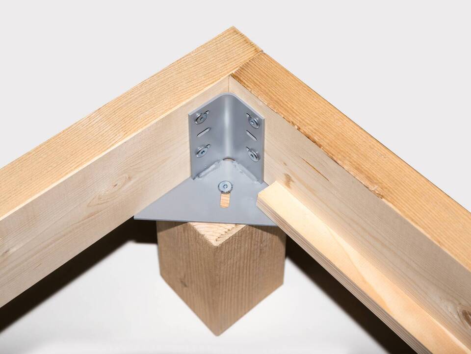 PUMBA Massivholzbett mit Kopfteil, Material Massivholz, Fichte 90 x 200 cm | natur | Standardhöhe