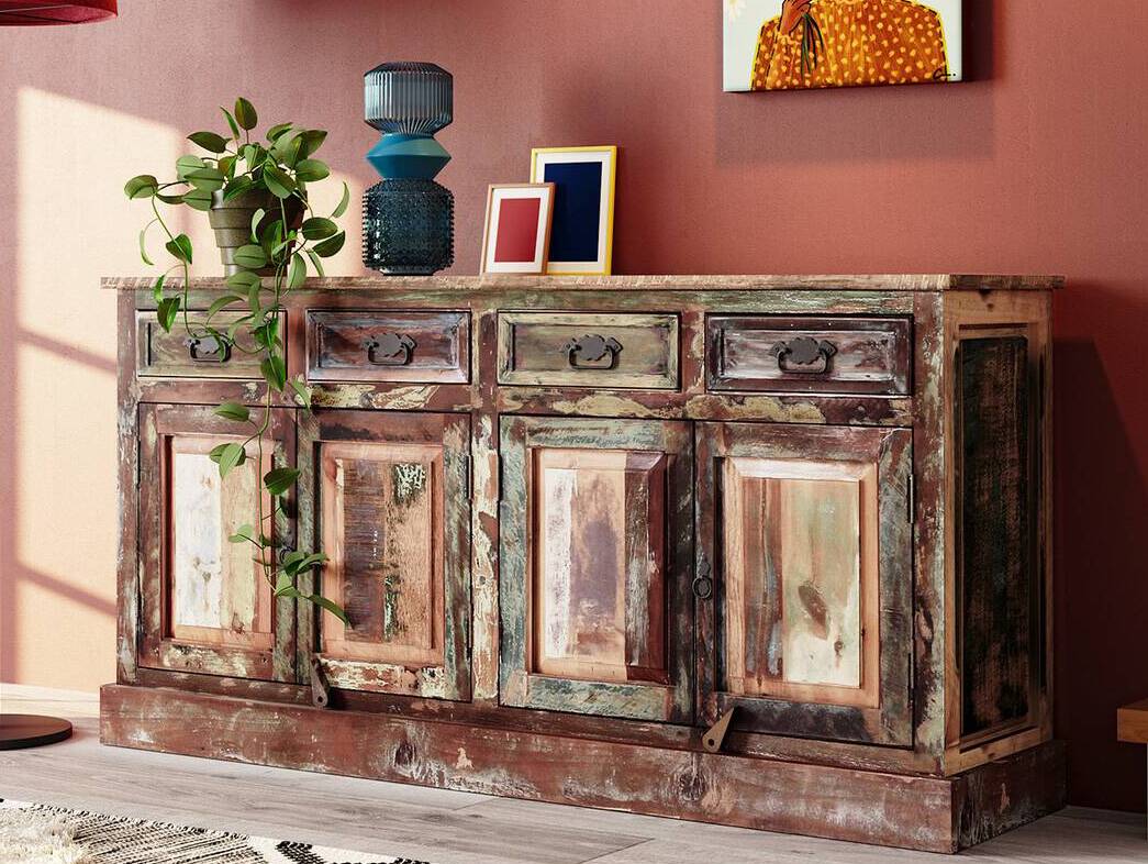 RIVERBOAT Sideboard II aus Altholz, Material Massivholz, Vintage-Optik