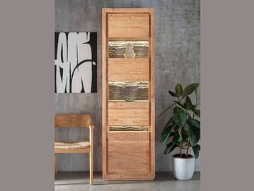 BATTURO Vitrine I, Material Massivholz, Akazie lackiert 