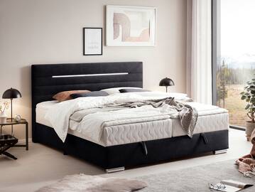 SOLAICA Boxspringbett mit Bettkasten, Härtegrad 3