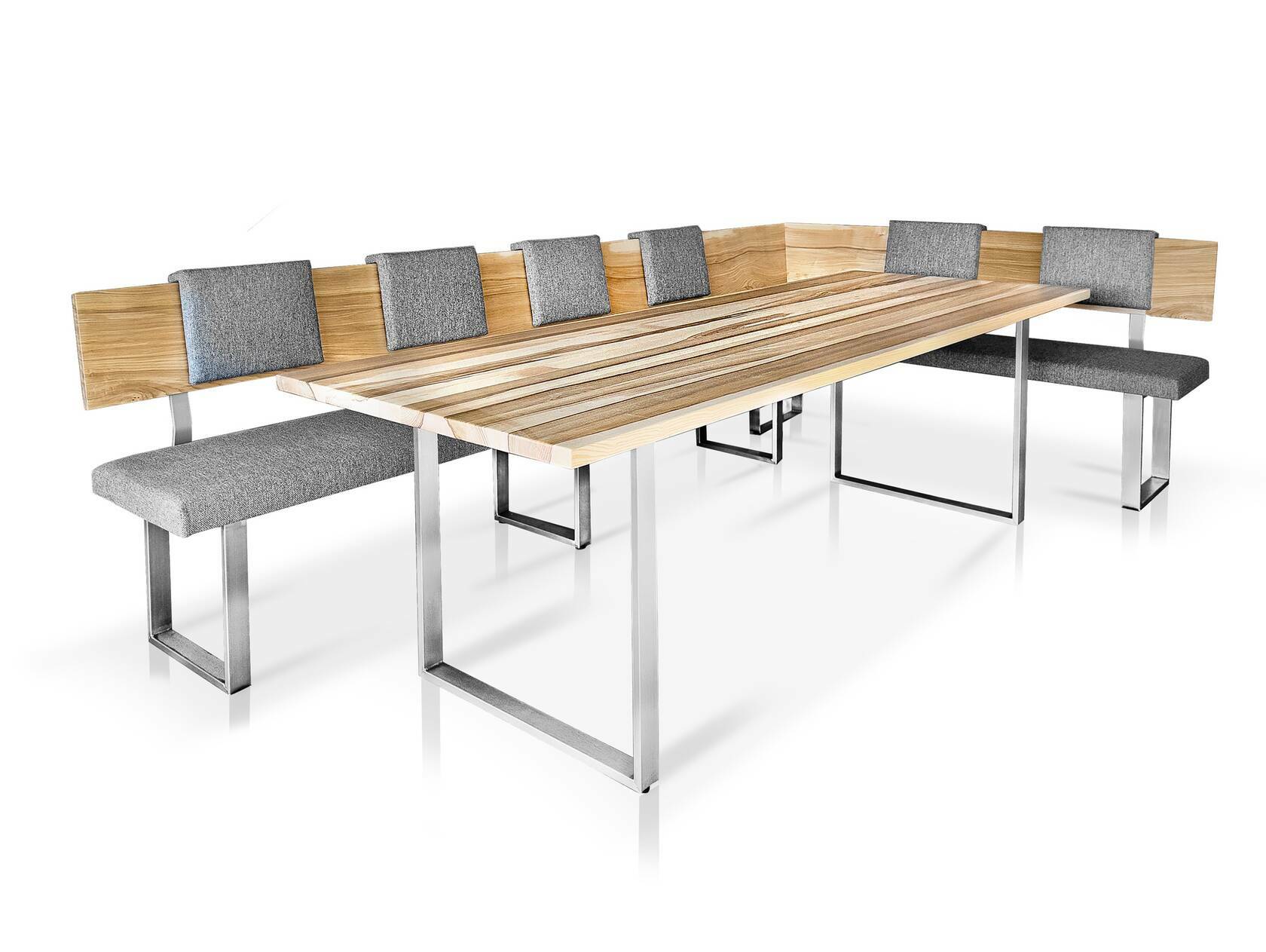 ARIMO Eckbank nach Maß, Material Massivholz 