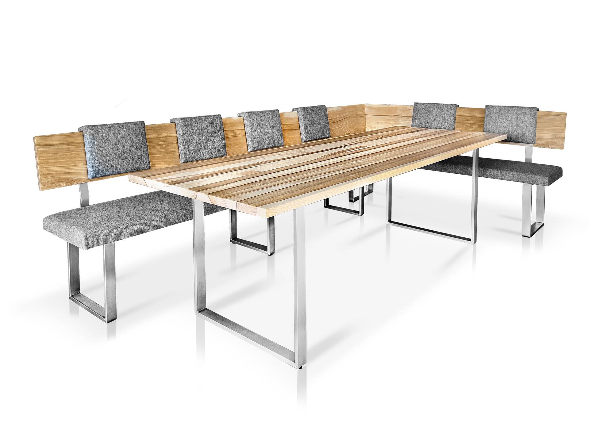 ARIMO Eckbank nach Maß, Material Massivholz 