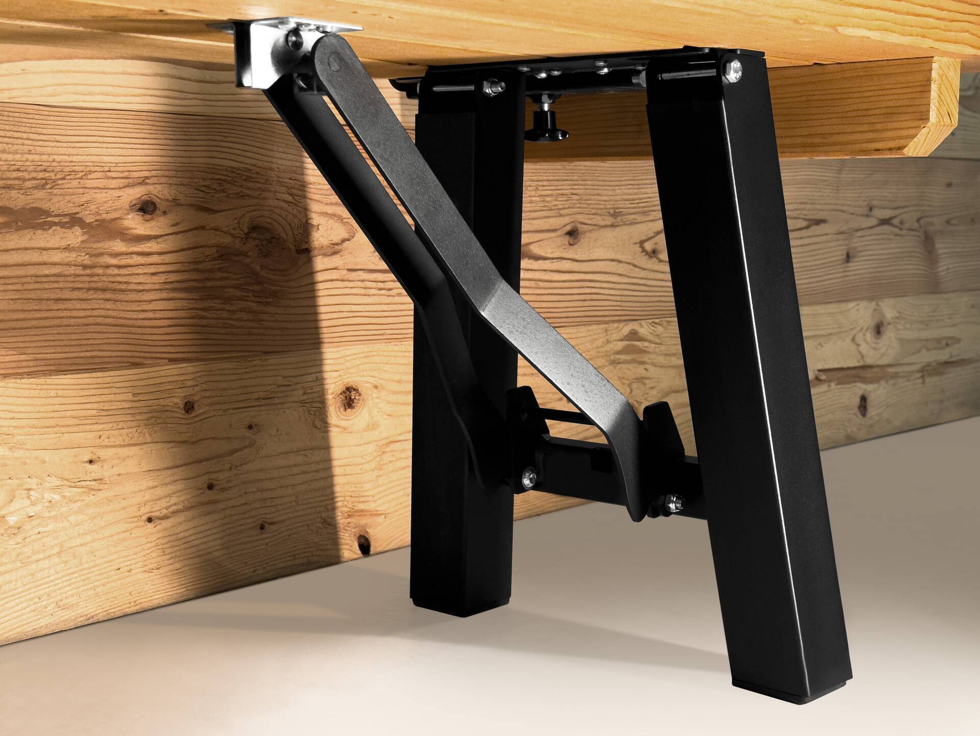 Ammersee Gartengarnitur - klappbar, rustikale Altholzoptik, Material Massivholz/Metall, Thermo-Fichte 200 x 80 cm | Außenbereich | mit Rückenlehne