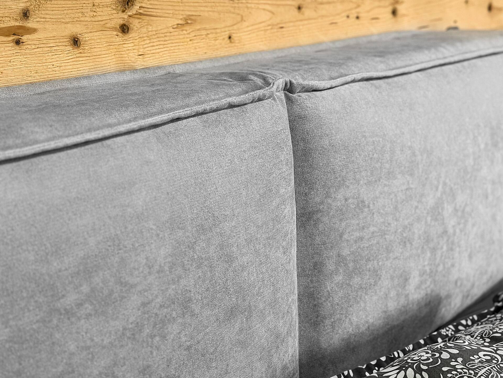 MIDNIGHT Boxspringbett 180 x 200 cm | grau