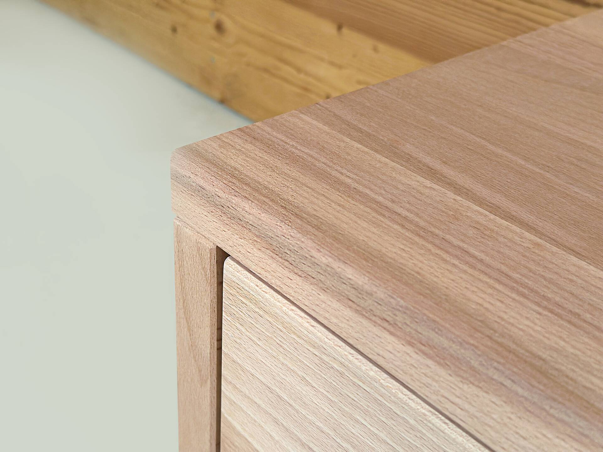 DAKONA Nachtkommode mit Schubkasten, Material Massivholz Buche geölt