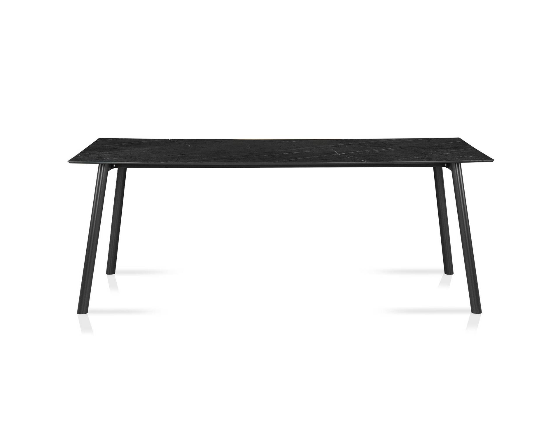 Alpstein Esstisch / Gartentisch, Material HPL/Aluminium 140 cm | 80 cm | Dunkelgrau