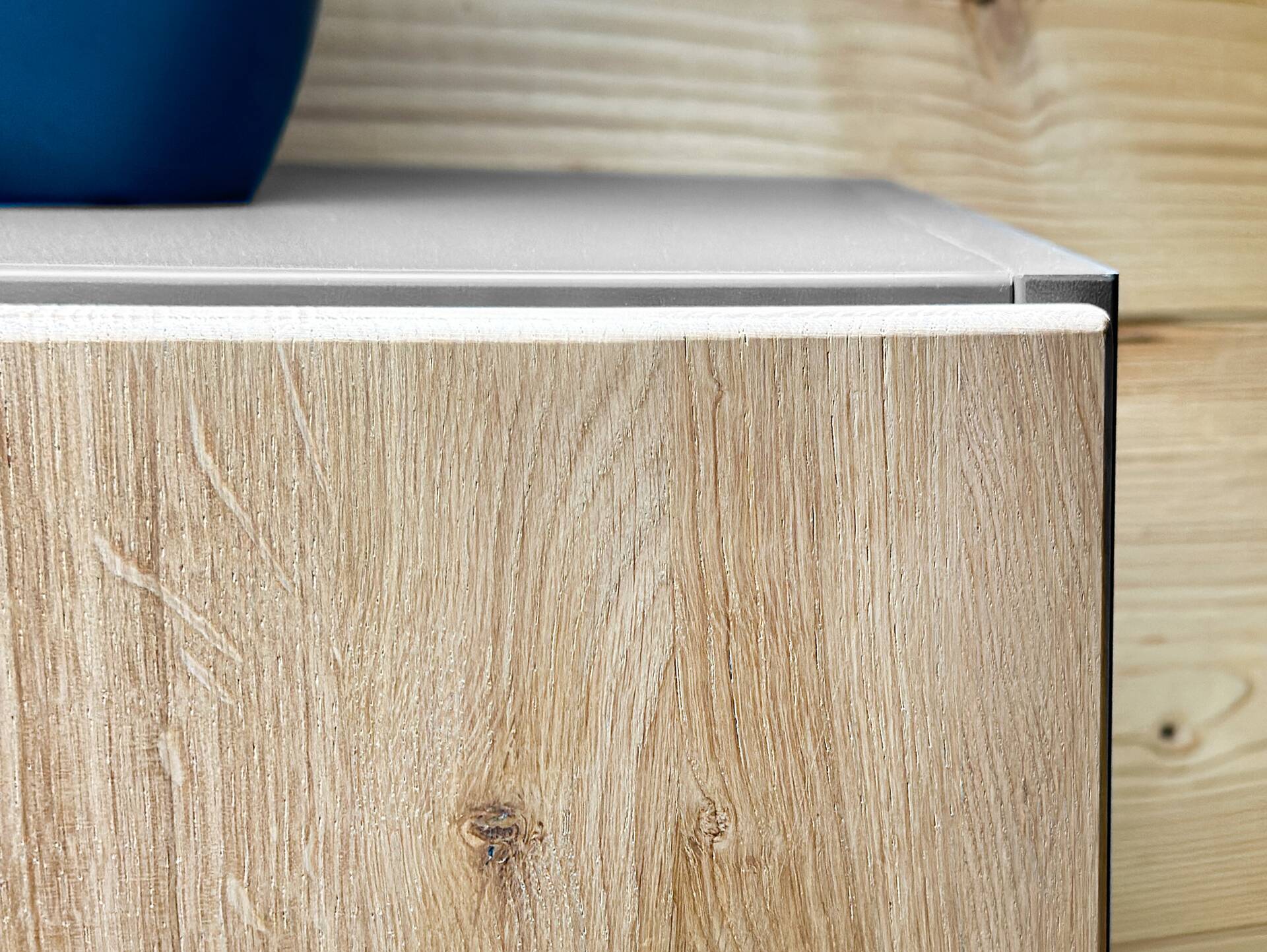 OFFICE OAK Aktenschrank I, Material teilmassiv, Eiche/graphitfarbig Türanschlag rechts