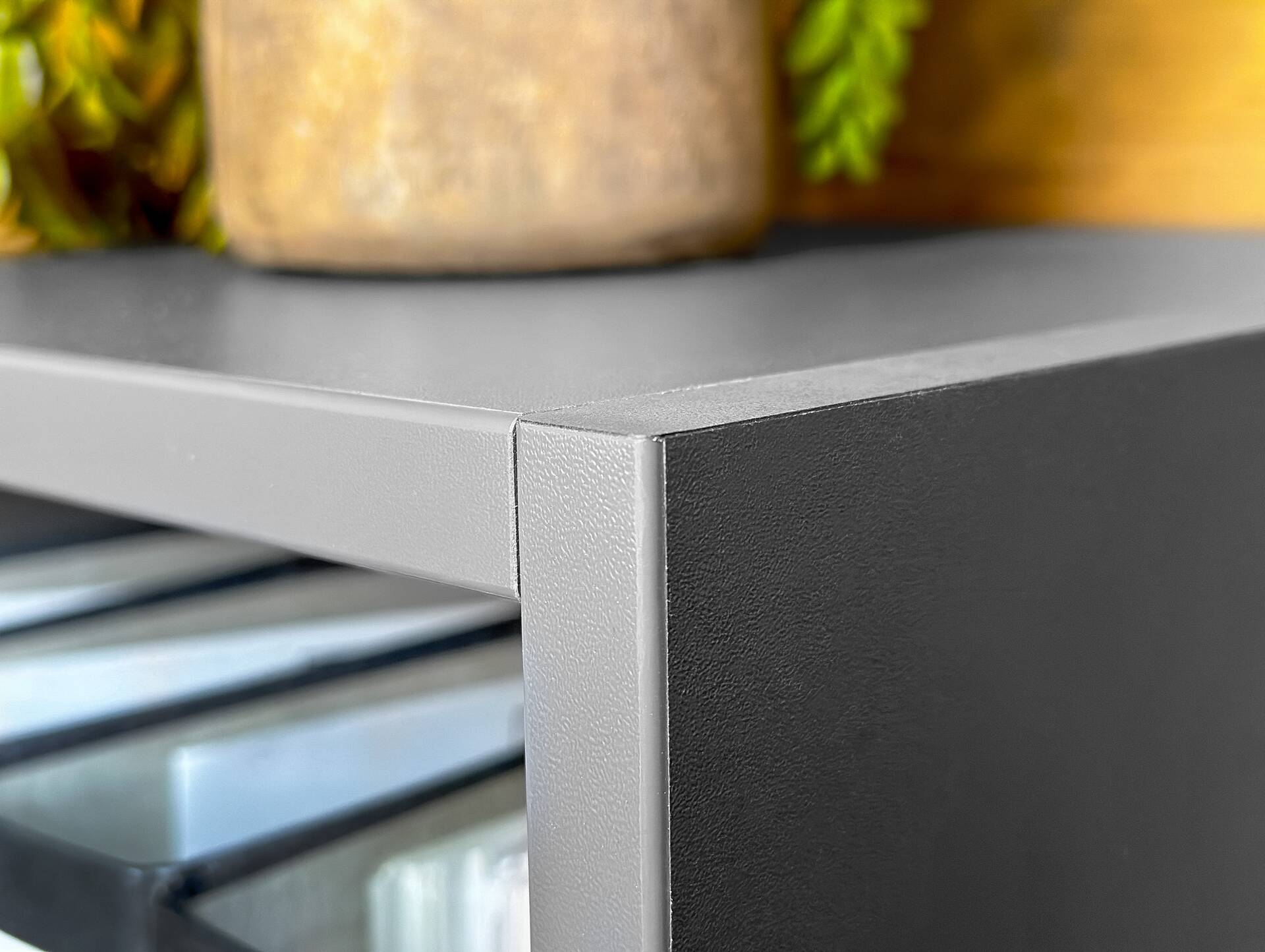 OFFICE OAK Regal V, Material Dekorspanplatte, graphitfarbig 