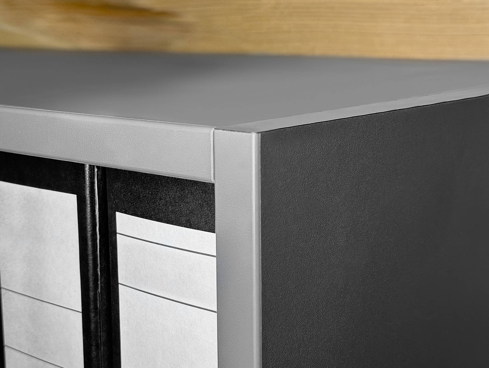 OFFICE OAK Regal VIII, Material Dekorspanplatte, graphitfarbig 