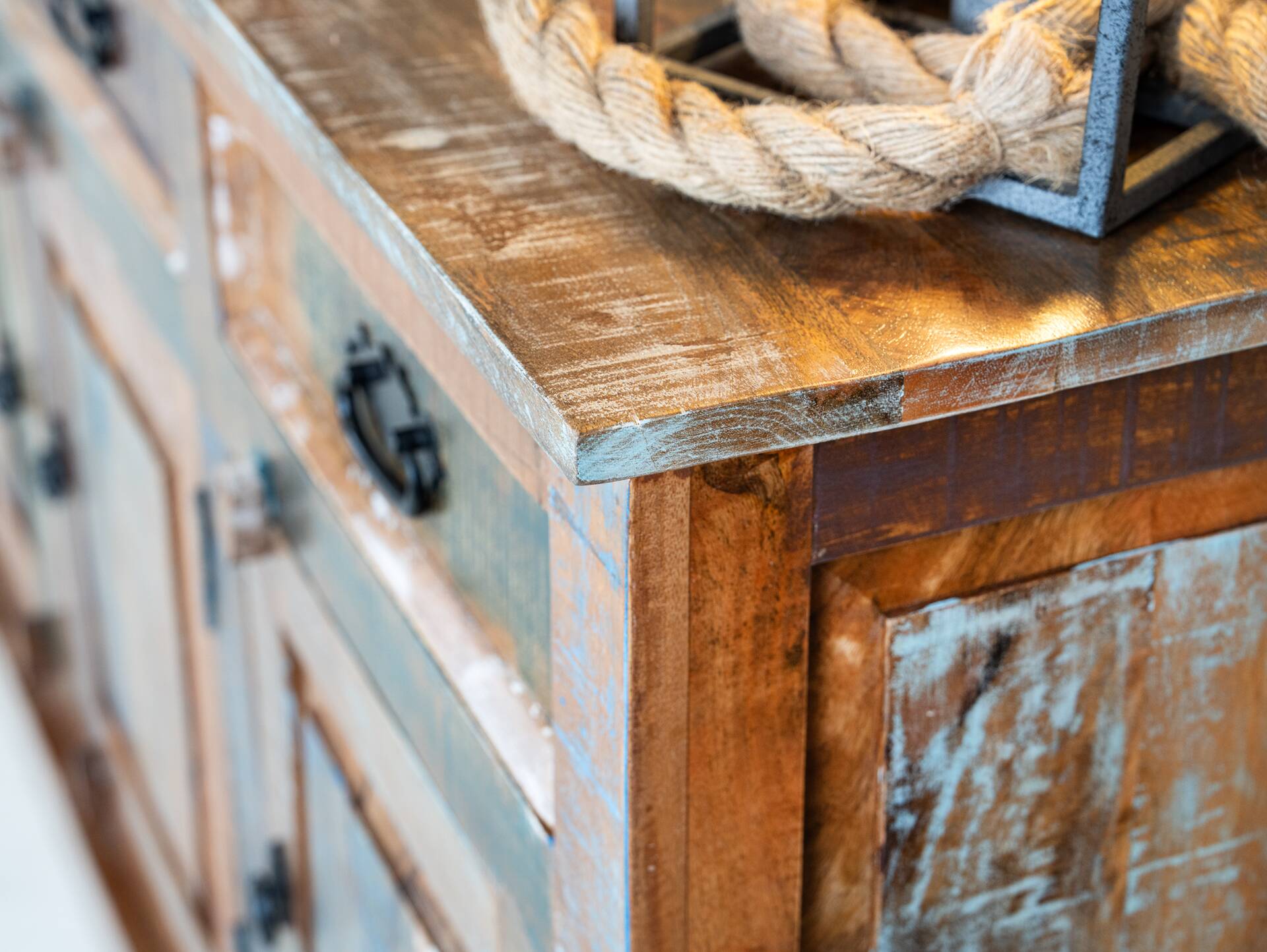 RIVERBOAT Sideboard I aus Altholz, Material Massivholz, Vintage-Optik 